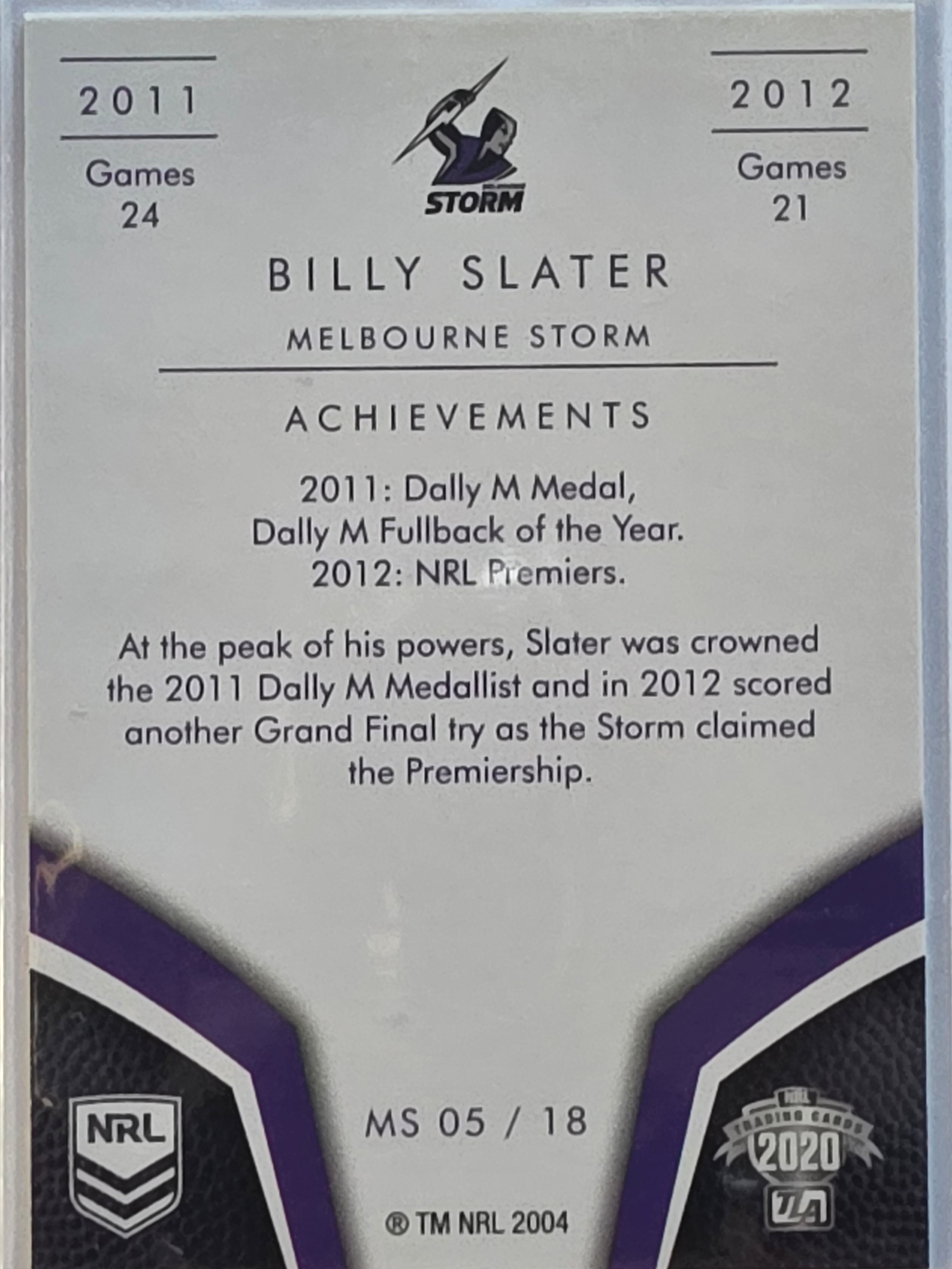 NRL 2020 Elite | Master Series Billy Slater | #MS05 | Melbourne Storm