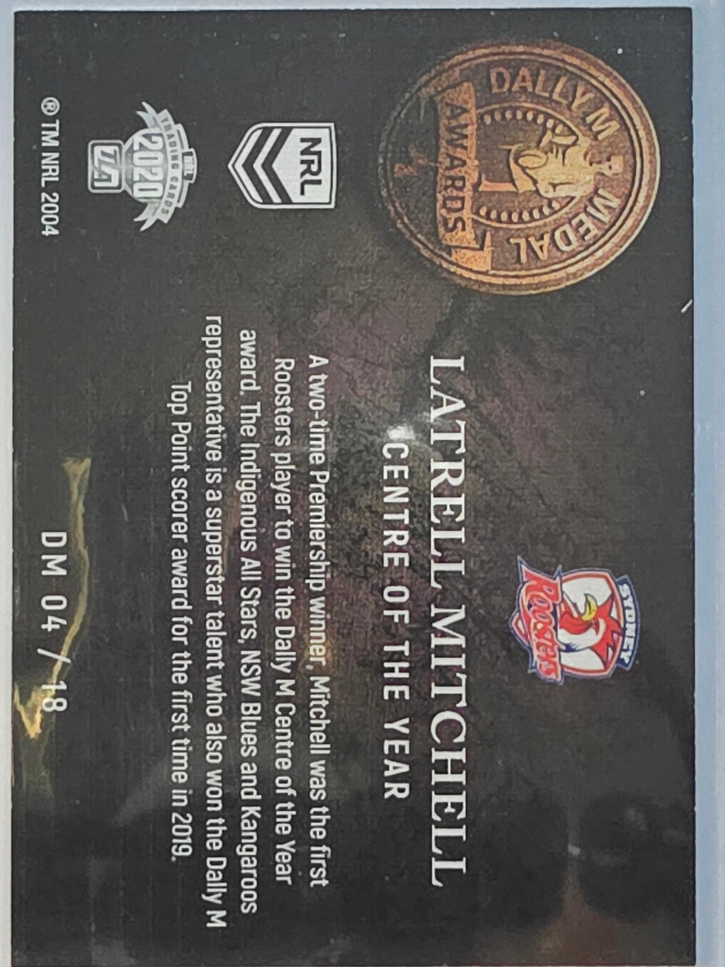NRL 2020 Elite | Dally M Awards | #DM04 | Latrell Mitchell | Sydney Roosters