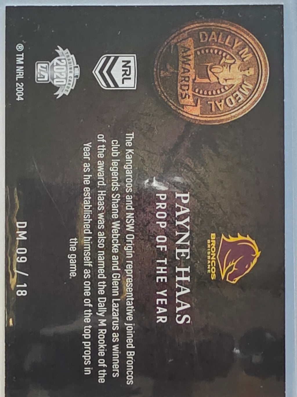 NRL 2020 Elite | Dally M Awards | #DM09 | Payne Haas | Brisbane Broncos