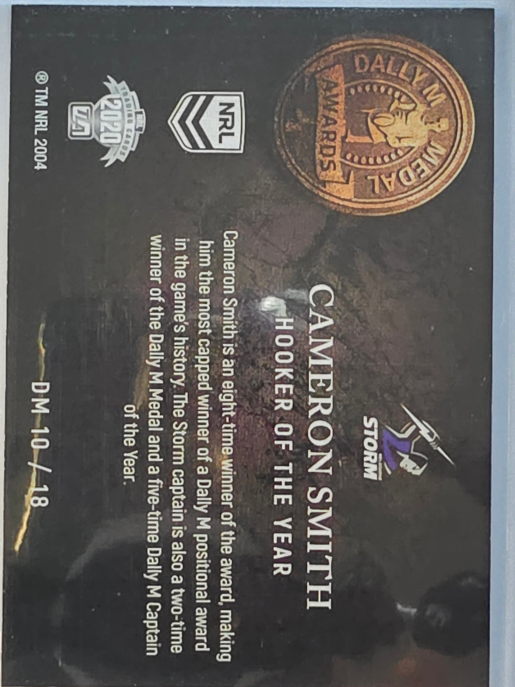NRL 2020 Elite | Dally M Awards | #DM10 | Cameron Smith | Melbourne Storm