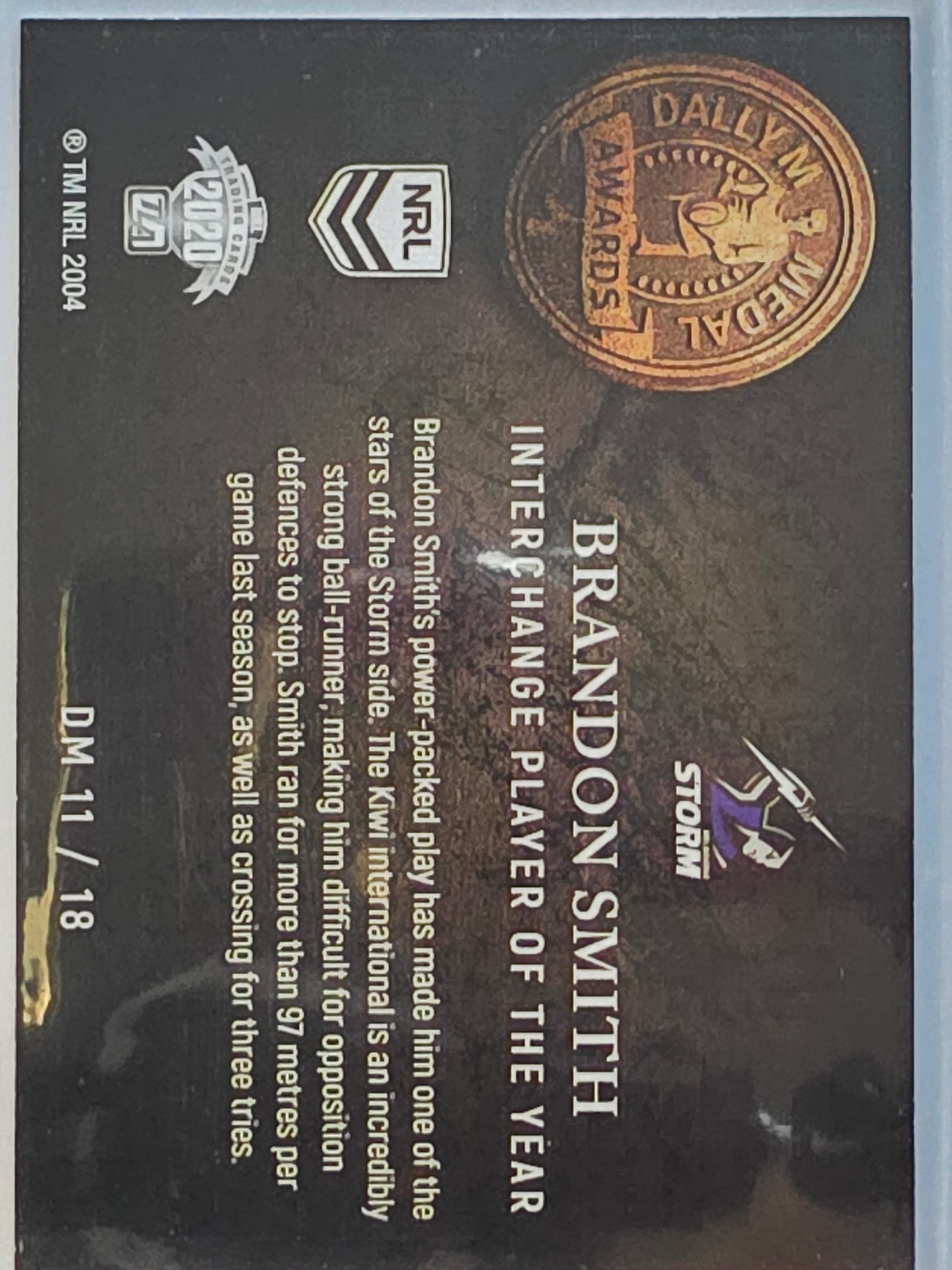 NRL 2020 Elite | Dally M Awards | #DM11 | Brandon Smith | Melbourne Storm