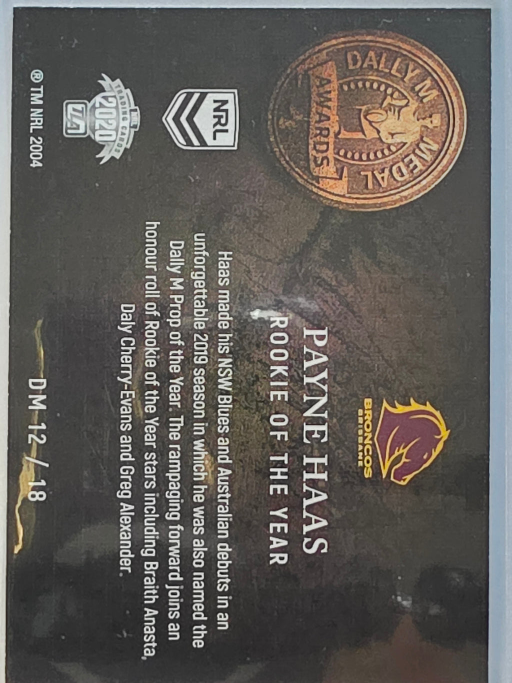 NRL 2020 Elite | Dally M Awards | #DM12 | Payne Haas | Brisbane Broncos