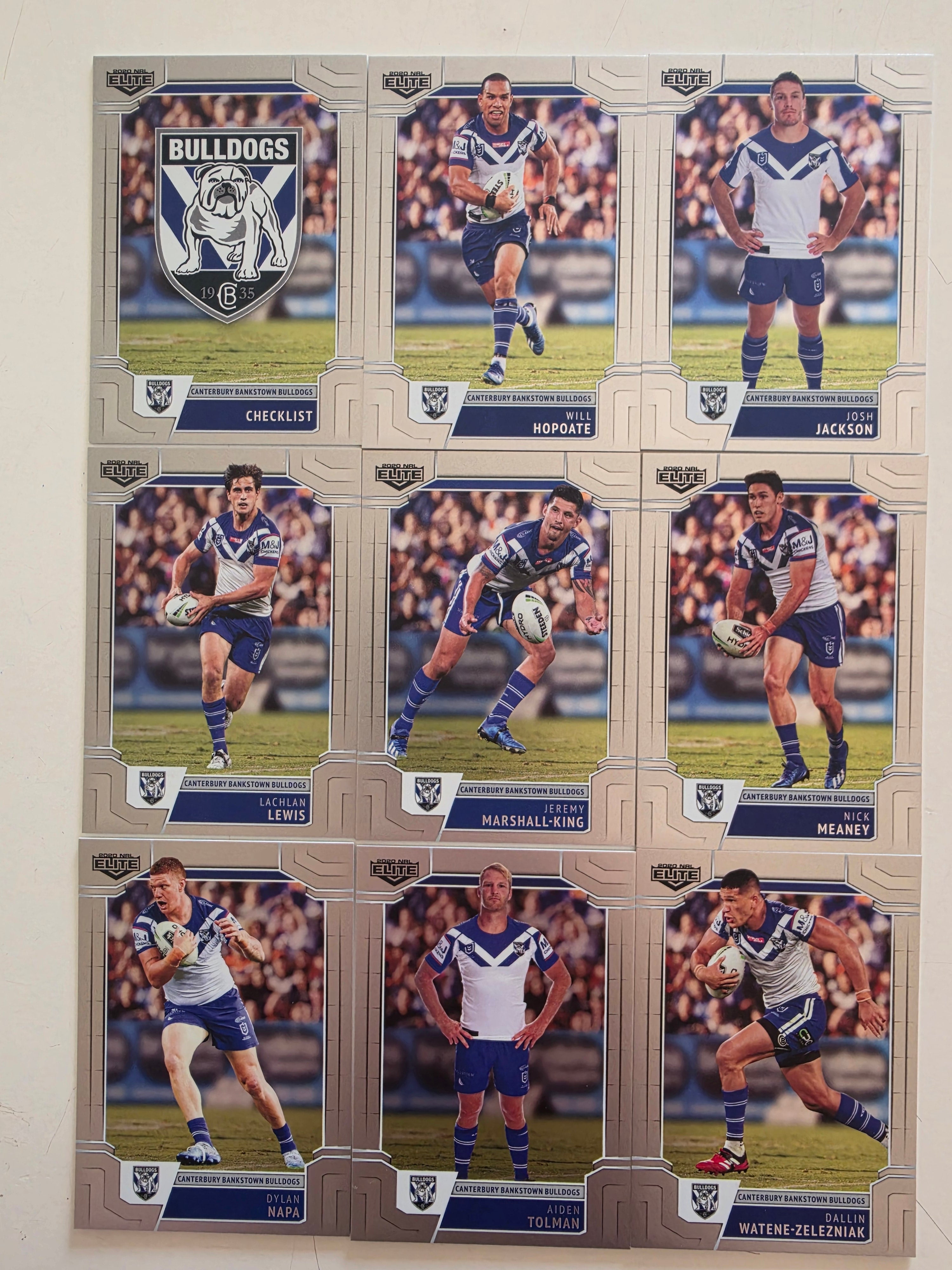 NRL 2020 Elite | Canterbury Bankstown Bulldogs Silver Parallel Set
