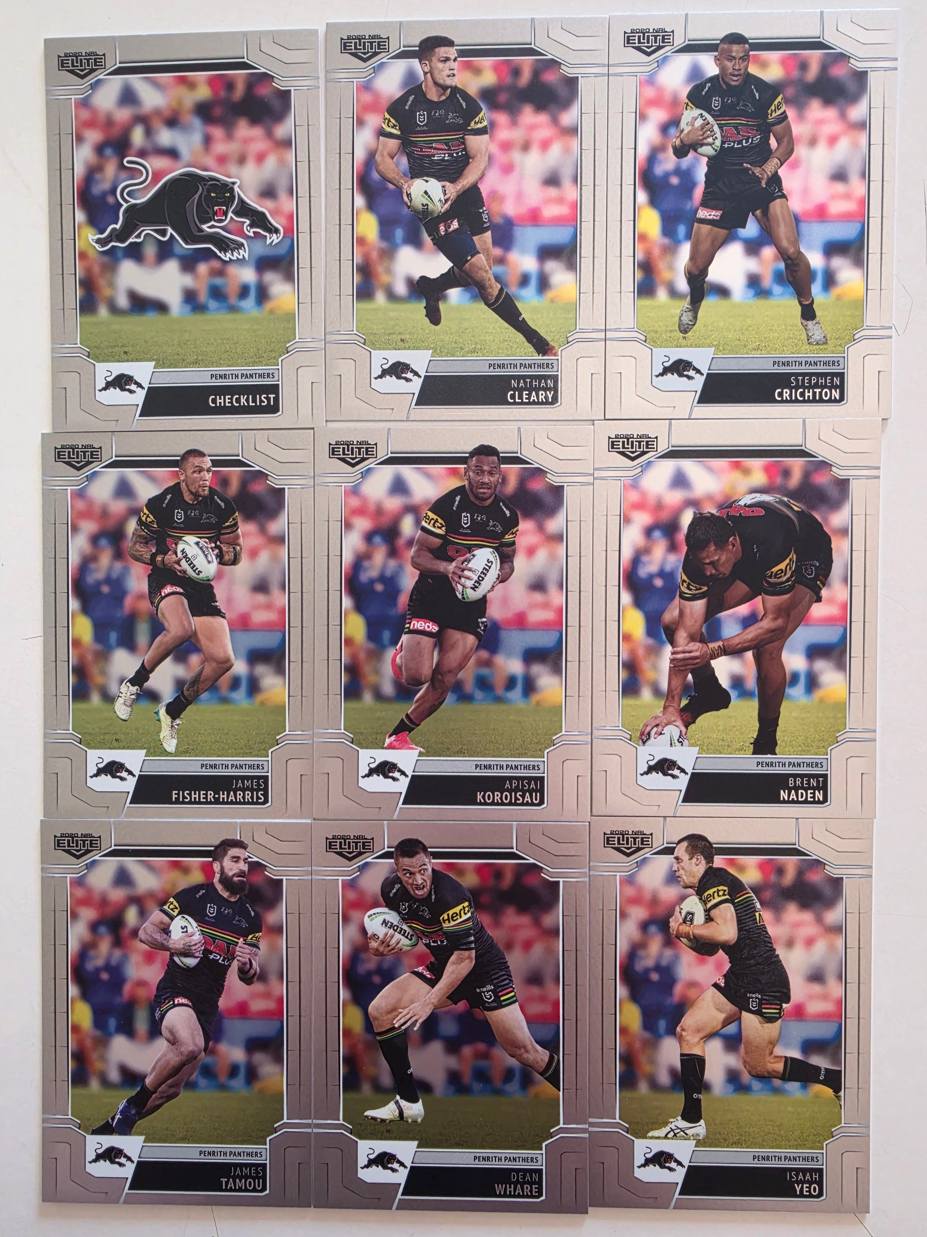 NRL 2020 Elite | Penrith Panthers Silver Parallel Set