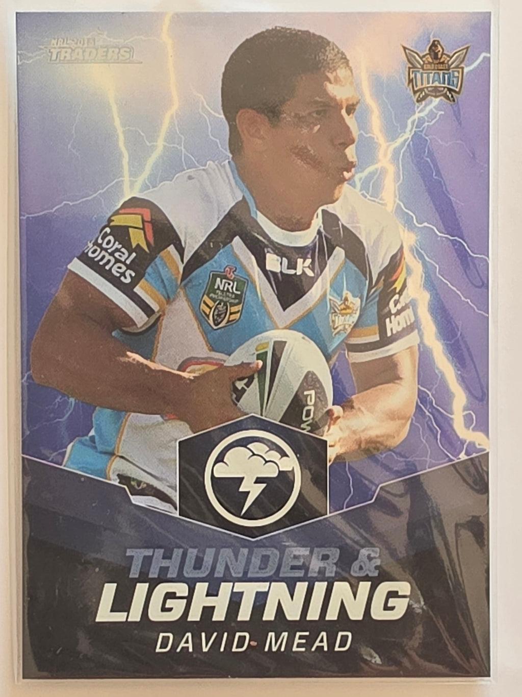 NRL 2015 Traders | Thunder & Lightning #TL10 David Mead Gold Coast Titans