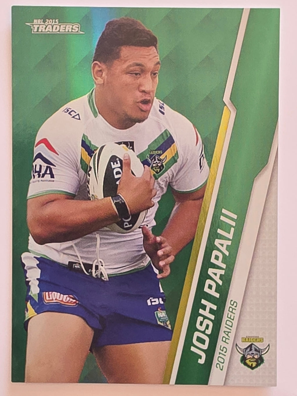NRL 2015 Traders | Silver Parallel #P24 Josh Papalii Canberra Raiders