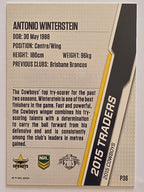 NRL 2015 Traders | Silver Parallel #P36 Antonio Winterstein North Queensland Cowboys
