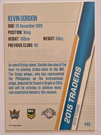 NRL 2015 Traders | Silver Parallel #P40 Kevin Gordon Gold Coast Titans