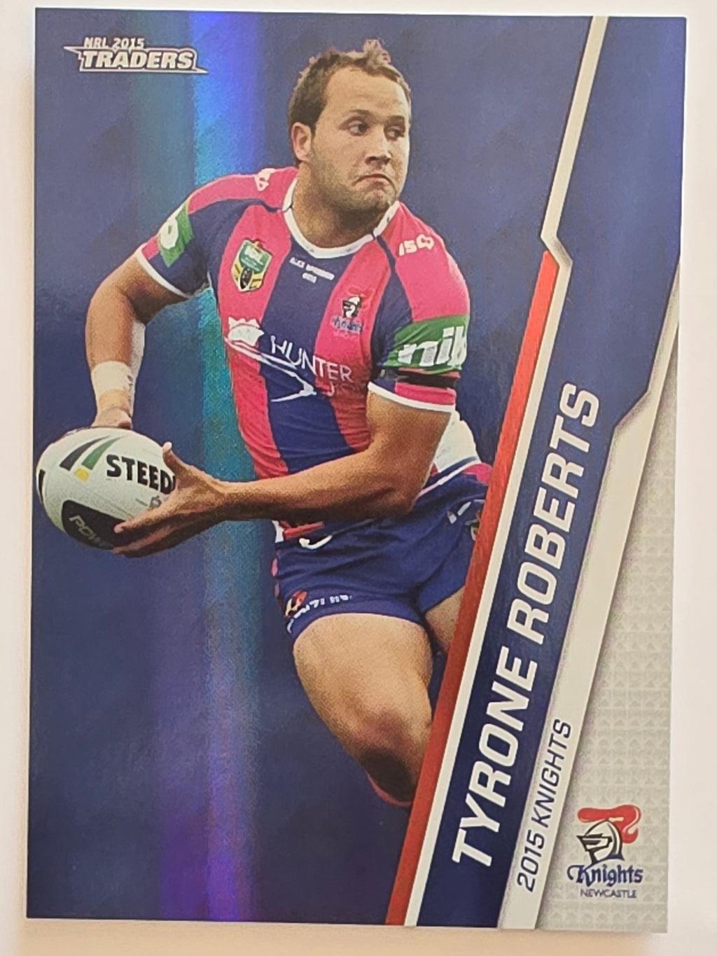 NRL 2015 Traders | Silver Parallel #P69 Tyrone Roberts Newcastle Knights