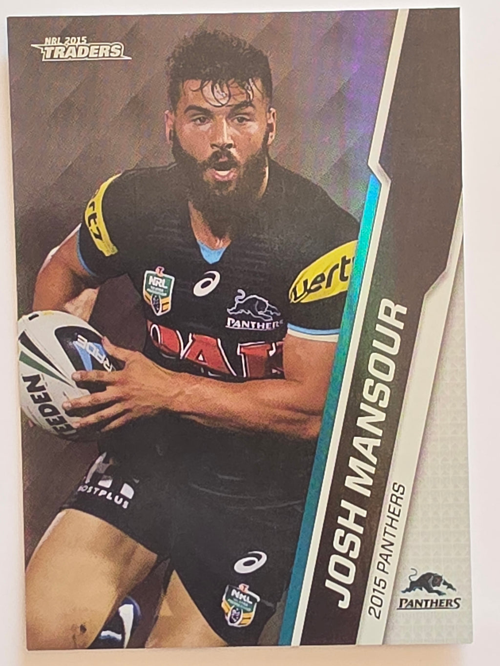 NRL 2015 Traders | Silver Parallel #P84 Josh Mansour Penrith Panthers