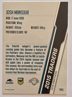 NRL 2015 Traders | Silver Parallel #P84 Josh Mansour Penrith Panthers