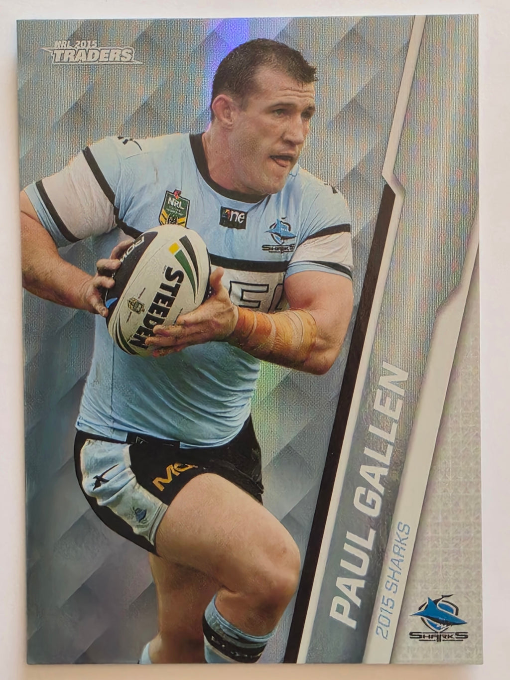 NRL 2015 Traders | Silver Parallel #P93 Paul Gallen Cronulla Sharks