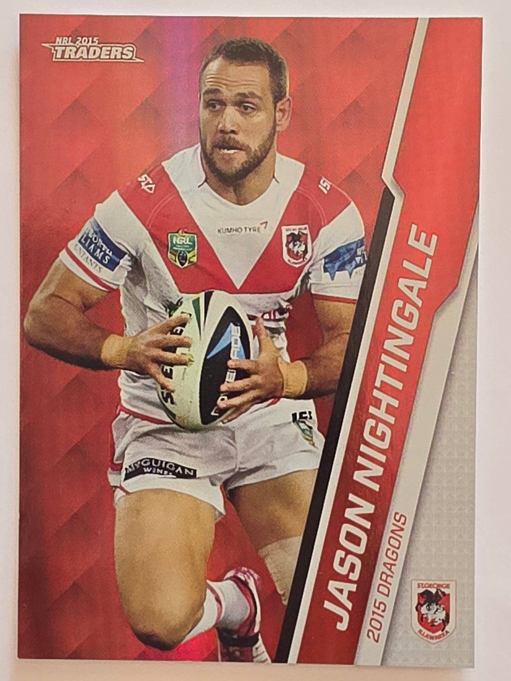 NRL 2015 Traders | Silver Parallel #P114 Jason Nightingale St George Dragons