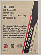 NRL 2015 Traders | Silver Parallel #P119 Jake Friend Sydney Roosters