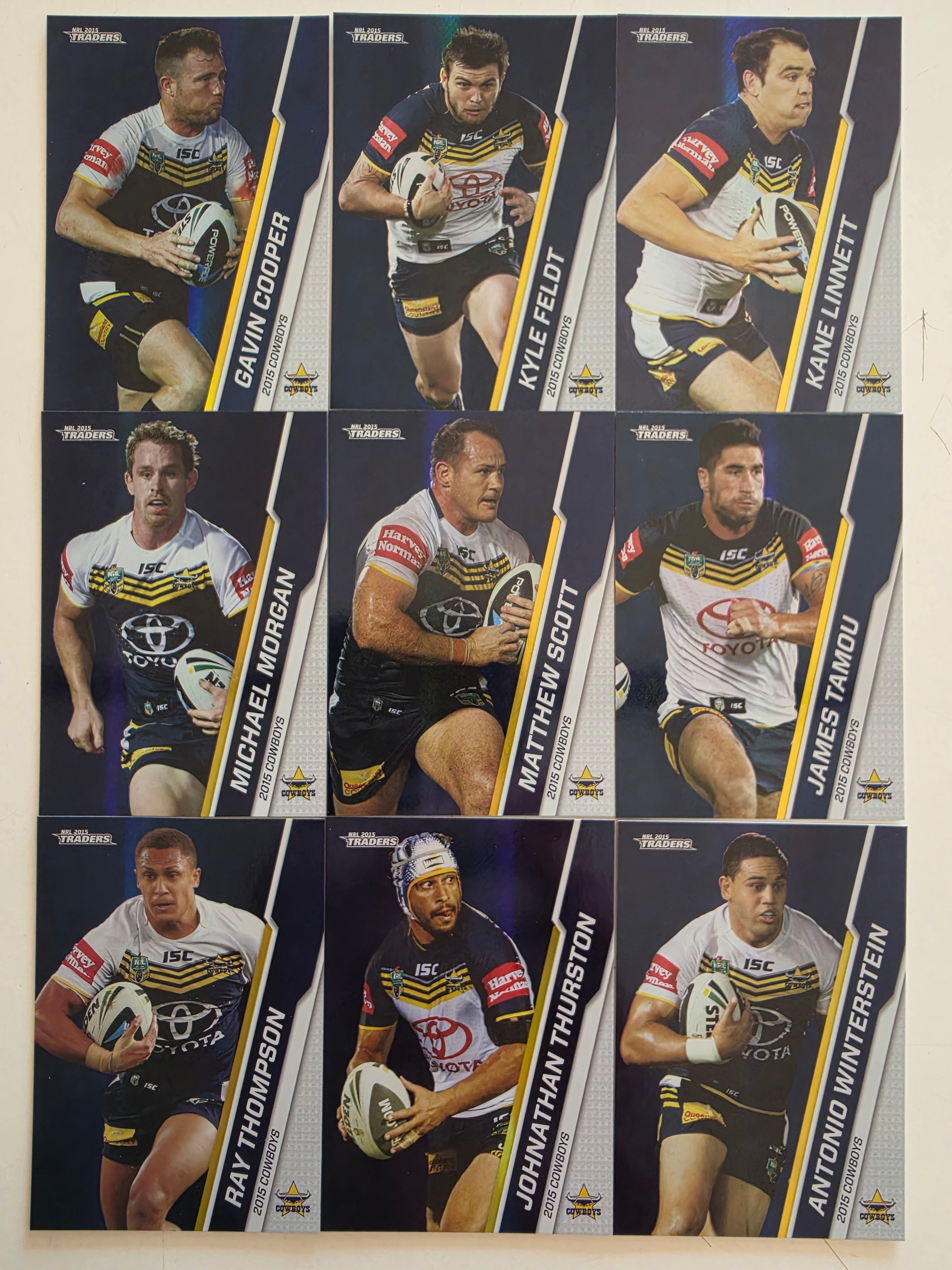 NRL 2015 Traders | North Queensland Cowboys Silver Parallel Team Set