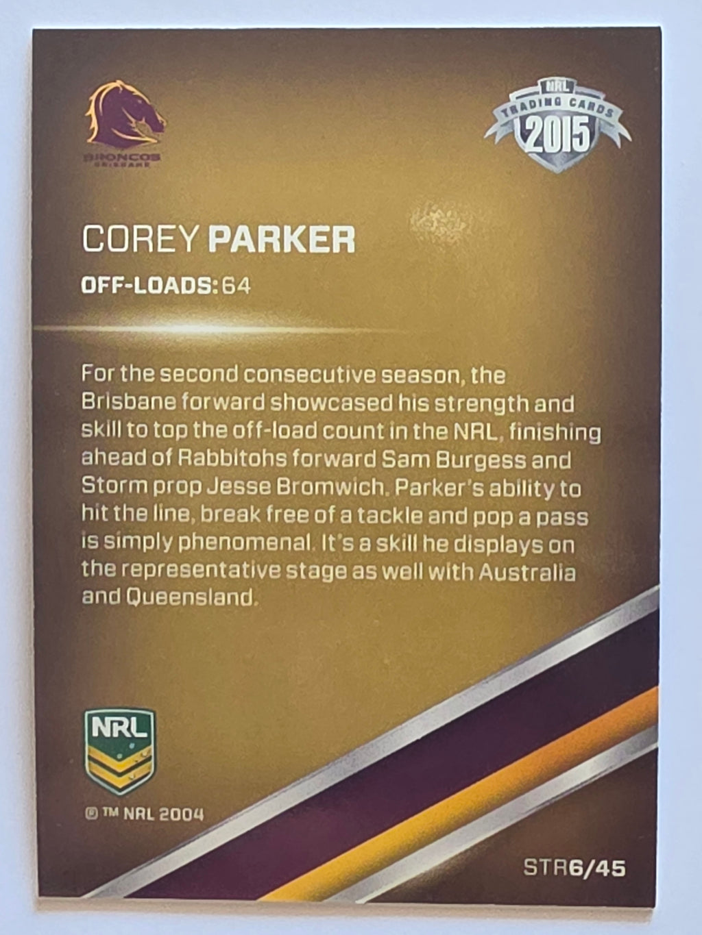 NRL 2015 Traders | Season to Remember #STR6 | Corey Parker | Brisbane Broncos