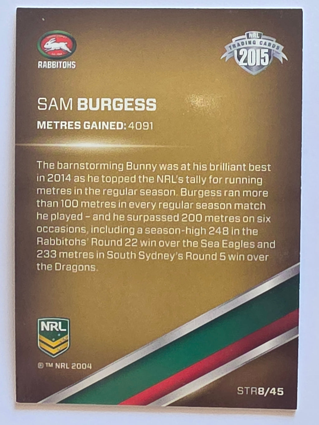 NRL 2015 Traders | Season to Remember #STR8 | Sam Burgess | South Sydney Rabbitohs