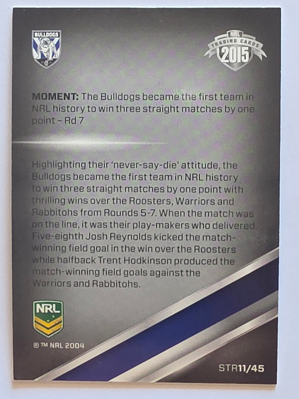 NRL 2015 Traders | Season to Remember #STR11 | Canterbury Bankstown Bulldogs