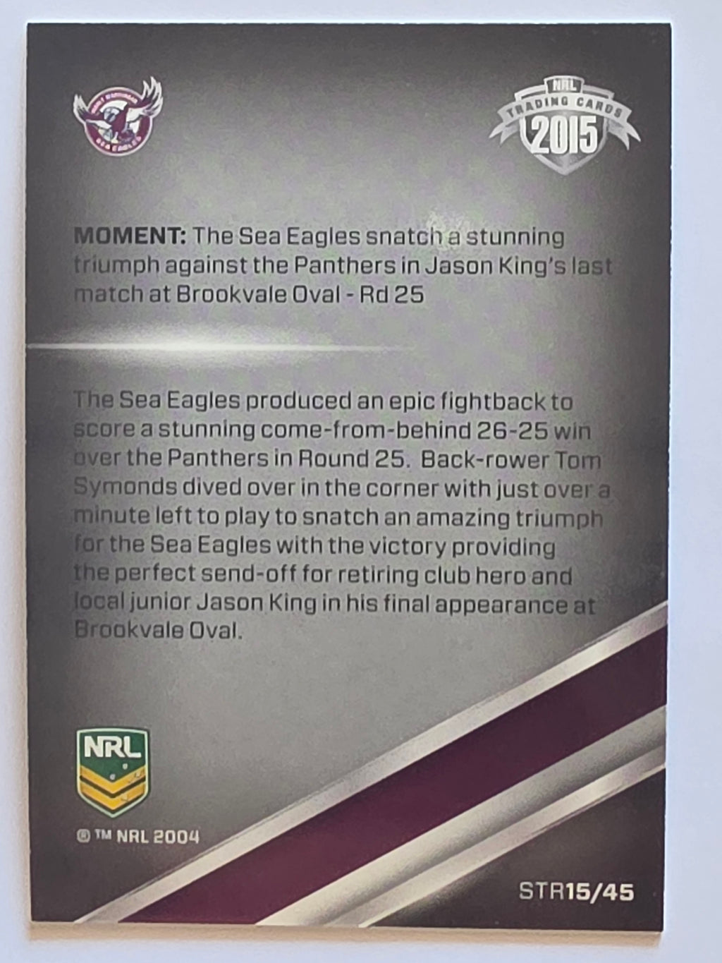 NRL 2015 Traders | Season to Remember #STR15 | Manly Warringah Sea Eagles