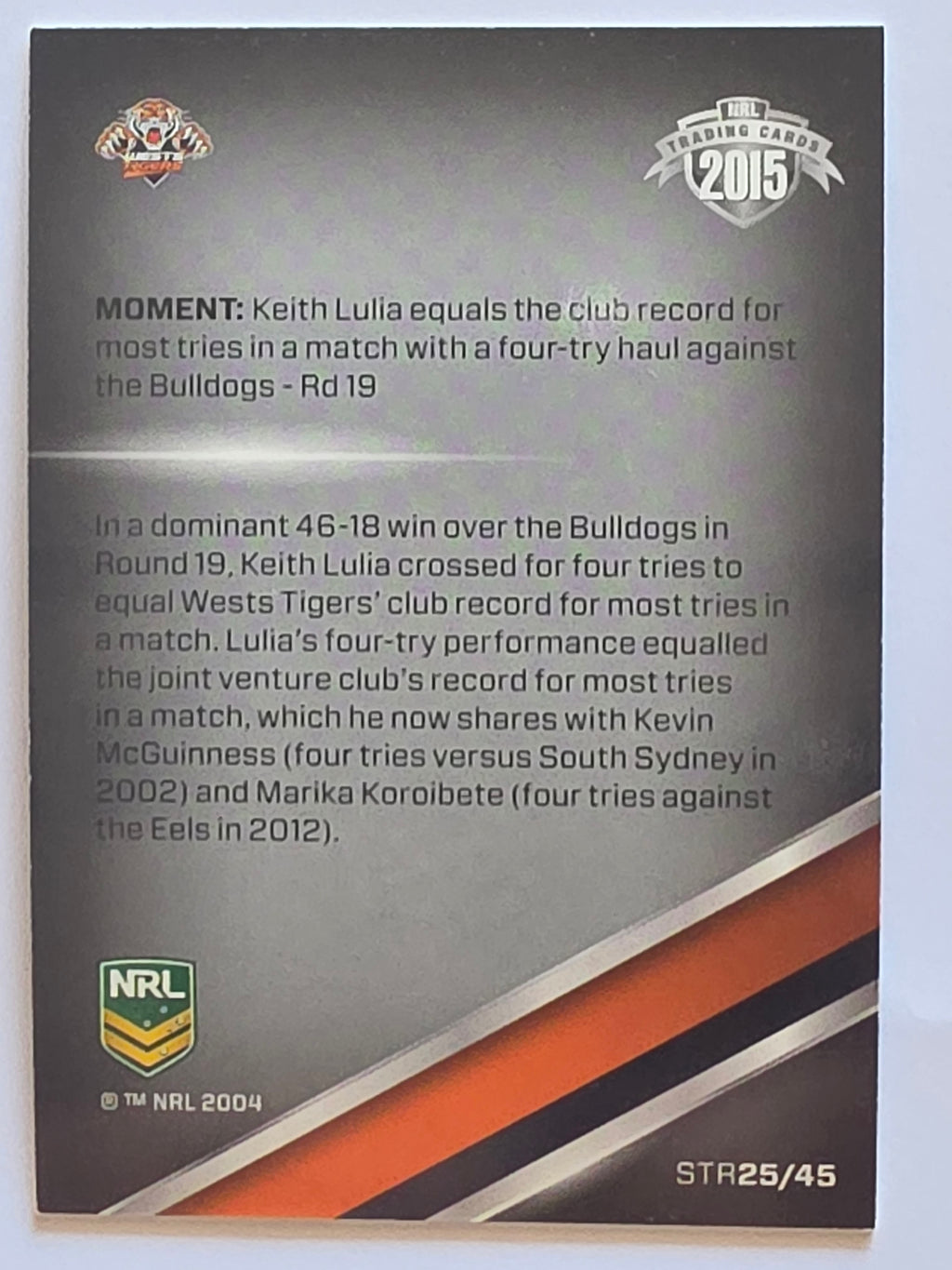 NRL 2015 Traders | Season to Remember #STR25 | Wests Tigers