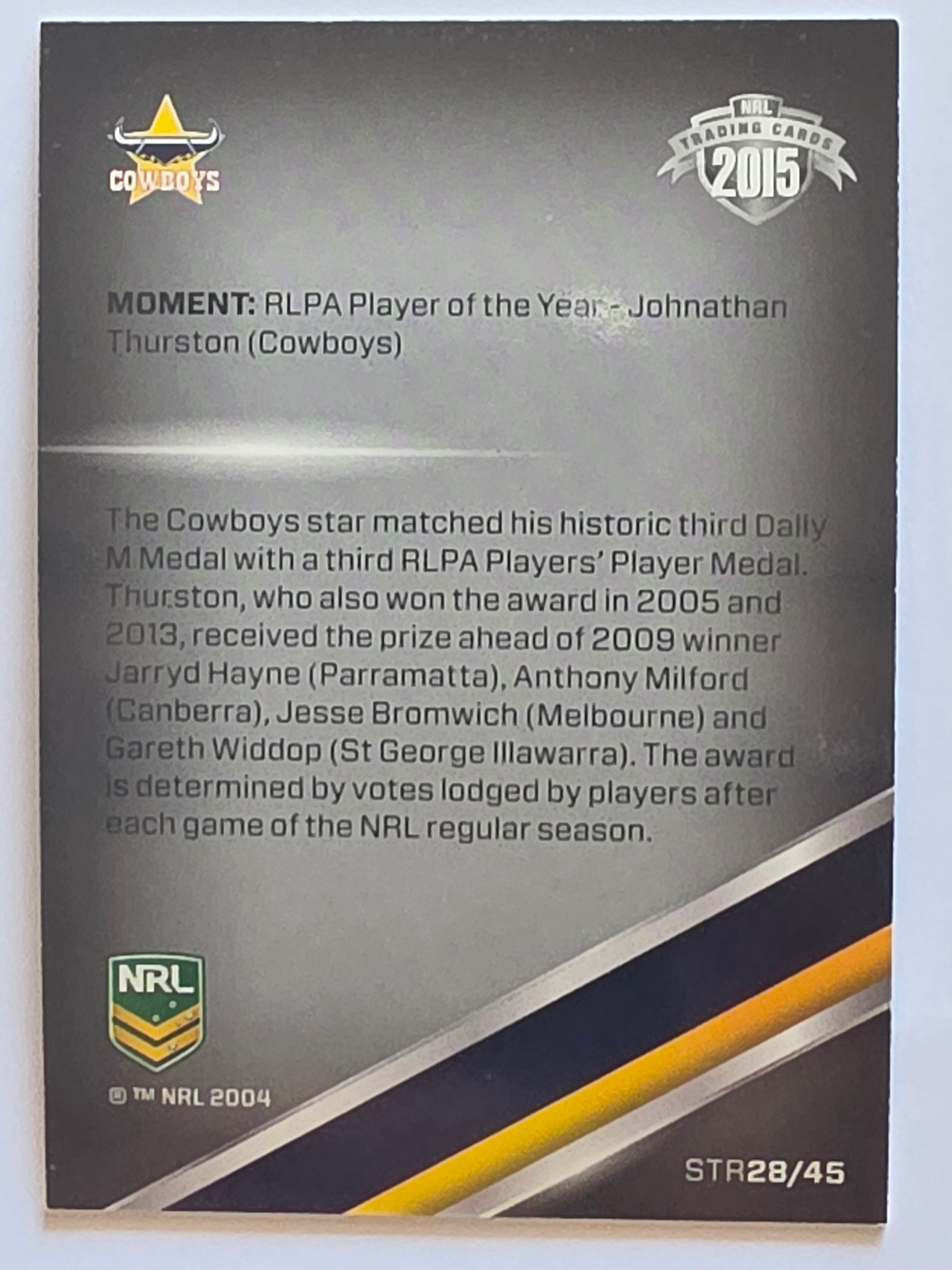 NRL 2015 Traders | Season to Remember #STR28 | Johnathan Thurston | North Queensland Cowboys