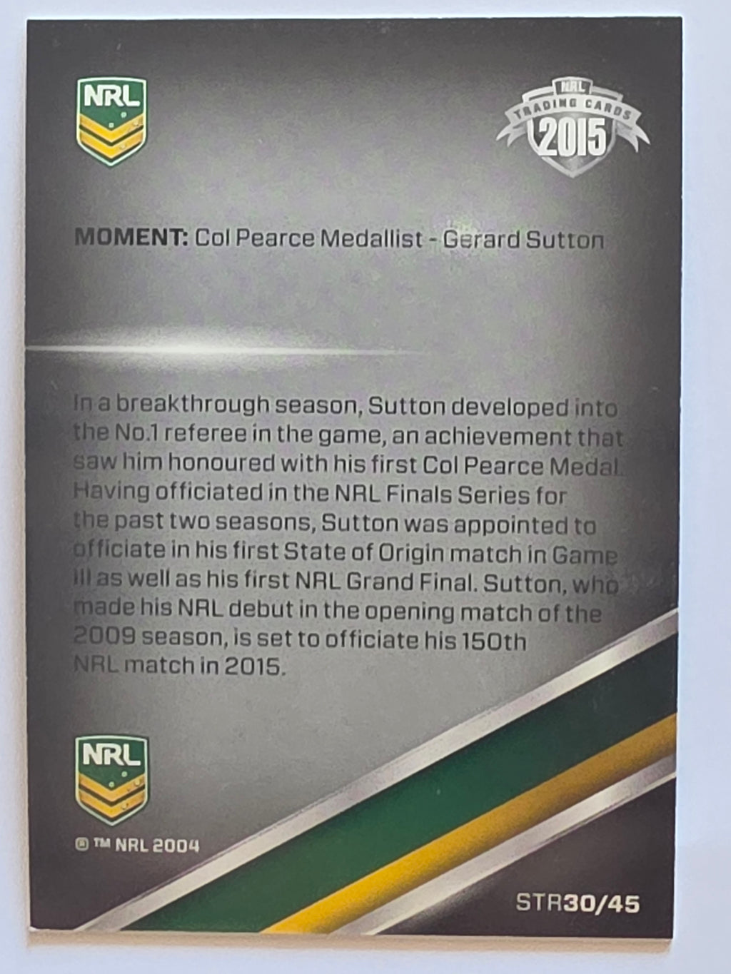 NRL 2015 Traders | Season to Remember #STR30 | Col Pearce Medal | Gerard Sutton