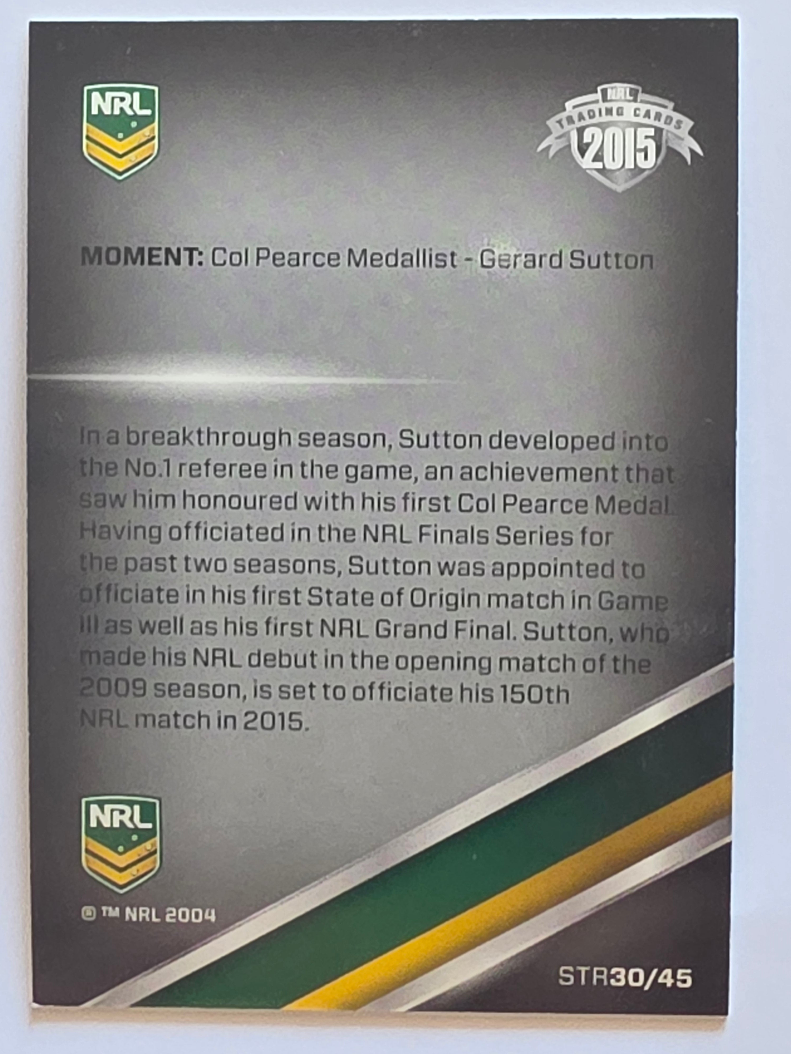 NRL 2015 Traders | Season to Remember #STR30 | Col Pearce Medal | Gerard Sutton