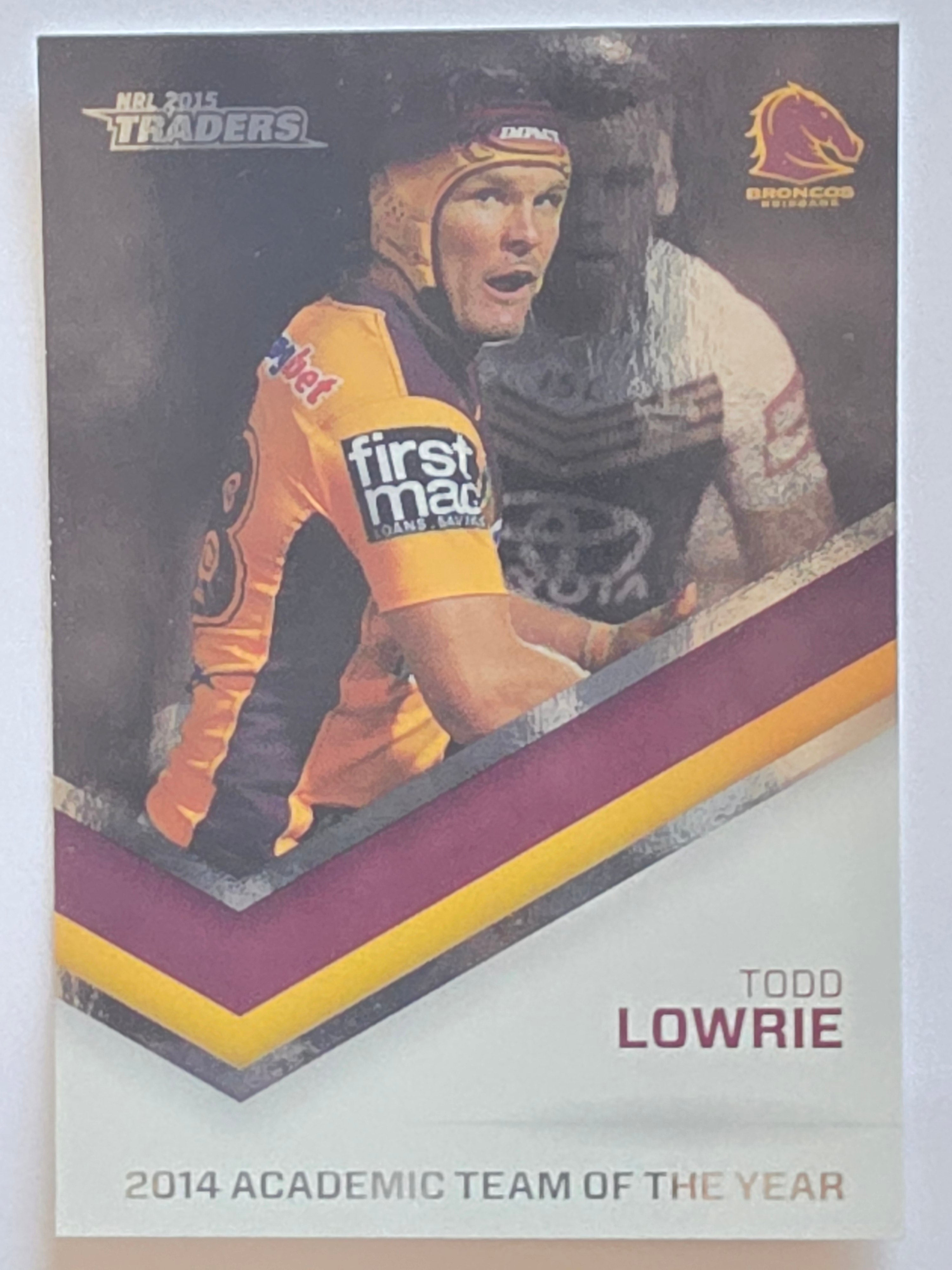 NRL 2015 Traders | Season to Remember #STR31 | Todd Lowrie | Brisbane Broncos