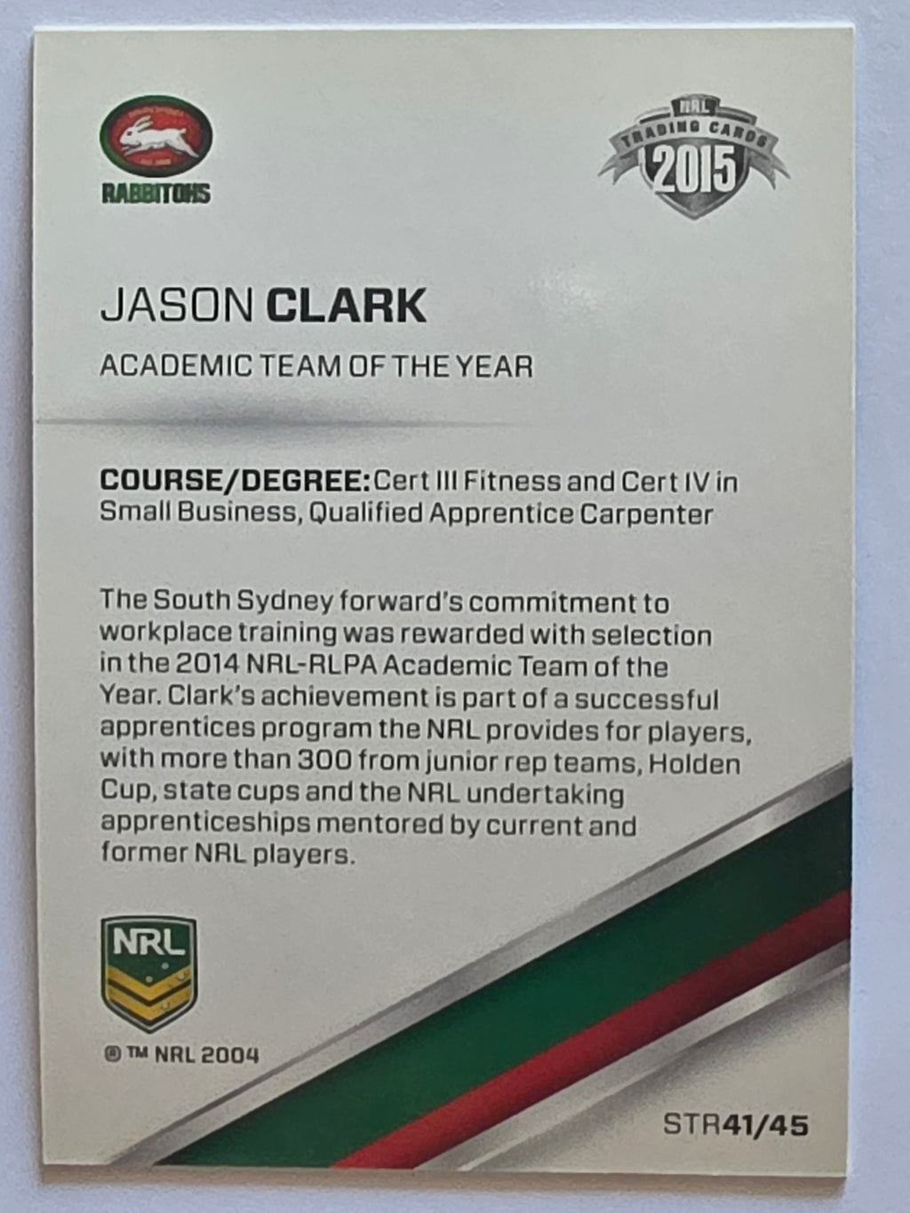 NRL 2015 Traders | Season to Remember #STR41 | Jason Clark | South Sydney Rabbitohs