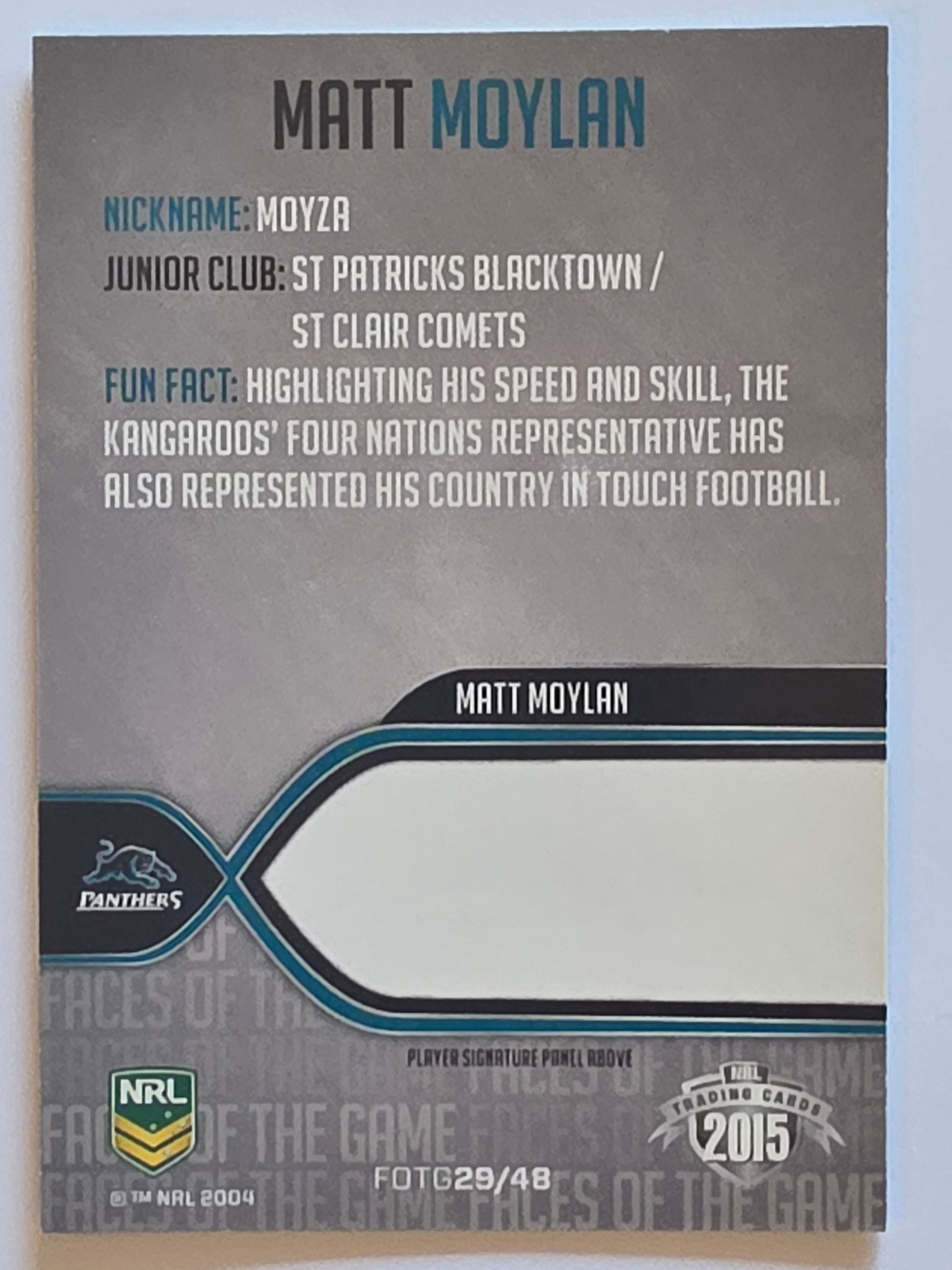 NRL 2015 Traders | Faces of the Game #FOTG29 | Matt Moylan | Penrith Panthers