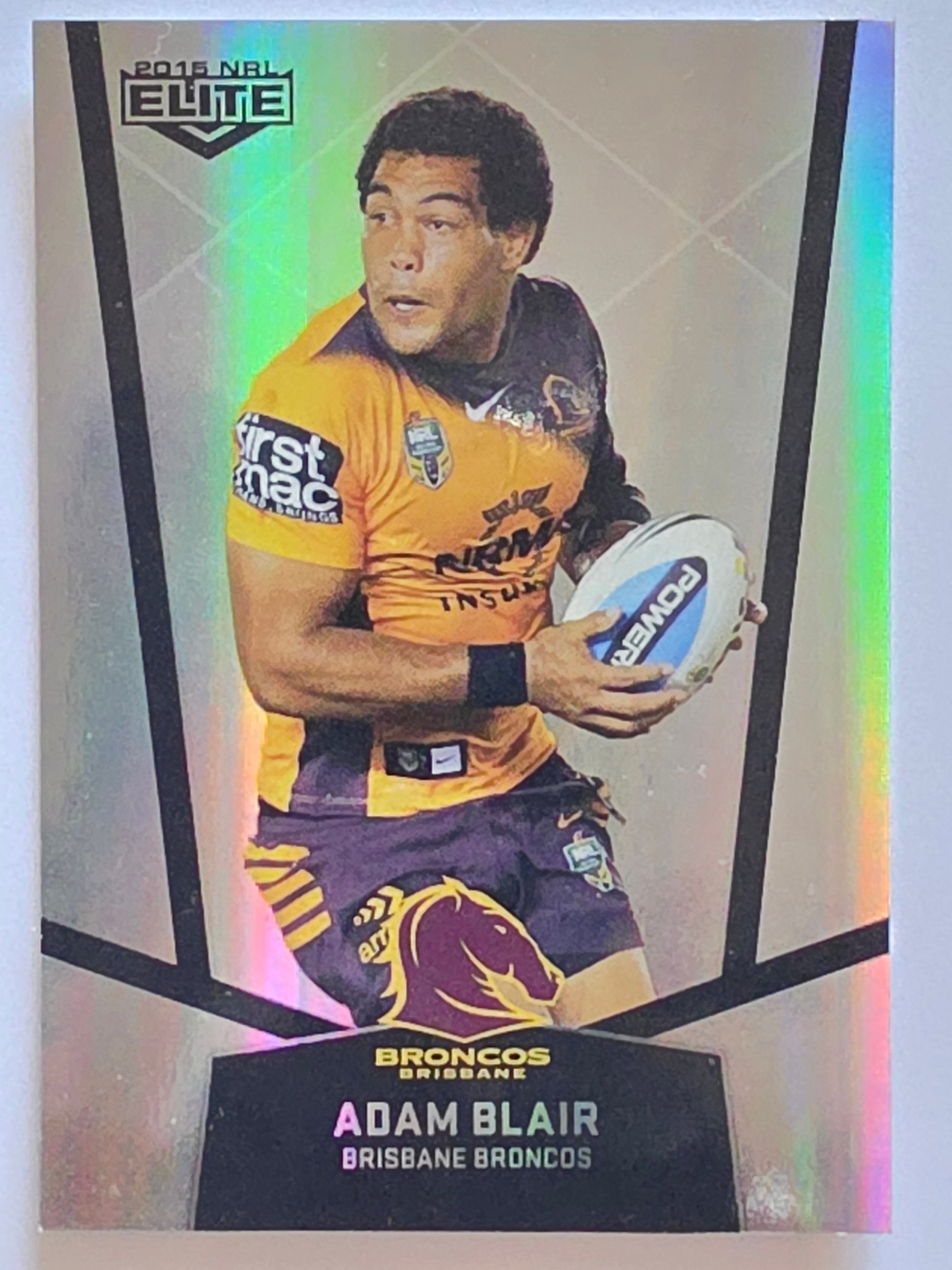 NRL 2015 Elite | Silver Parallel #P1 | Adam Blair | Brisbane Broncos