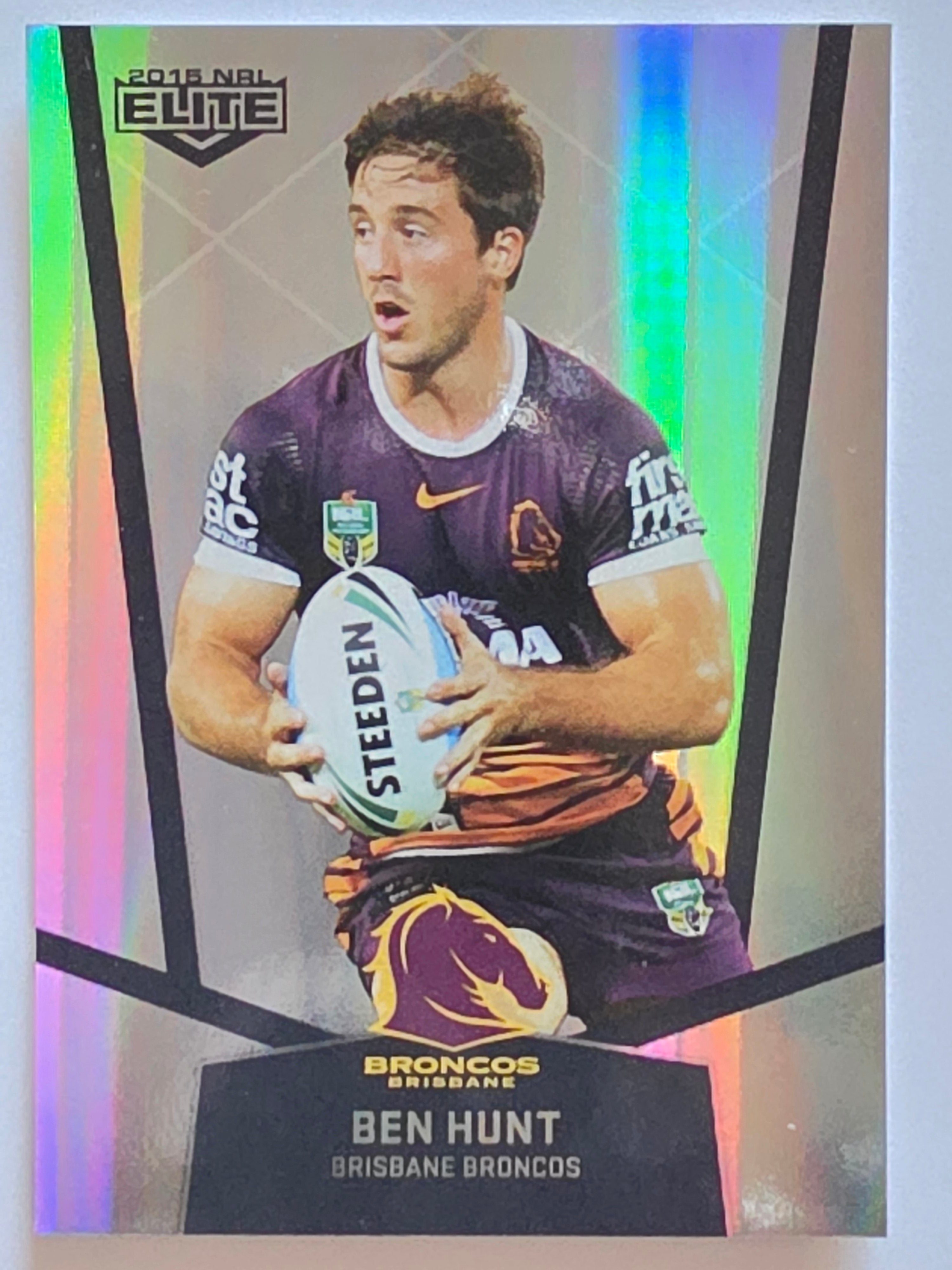 NRL 2015 Elite | Silver Parallel #P4 | Ben Hunt | Brisbane Broncos