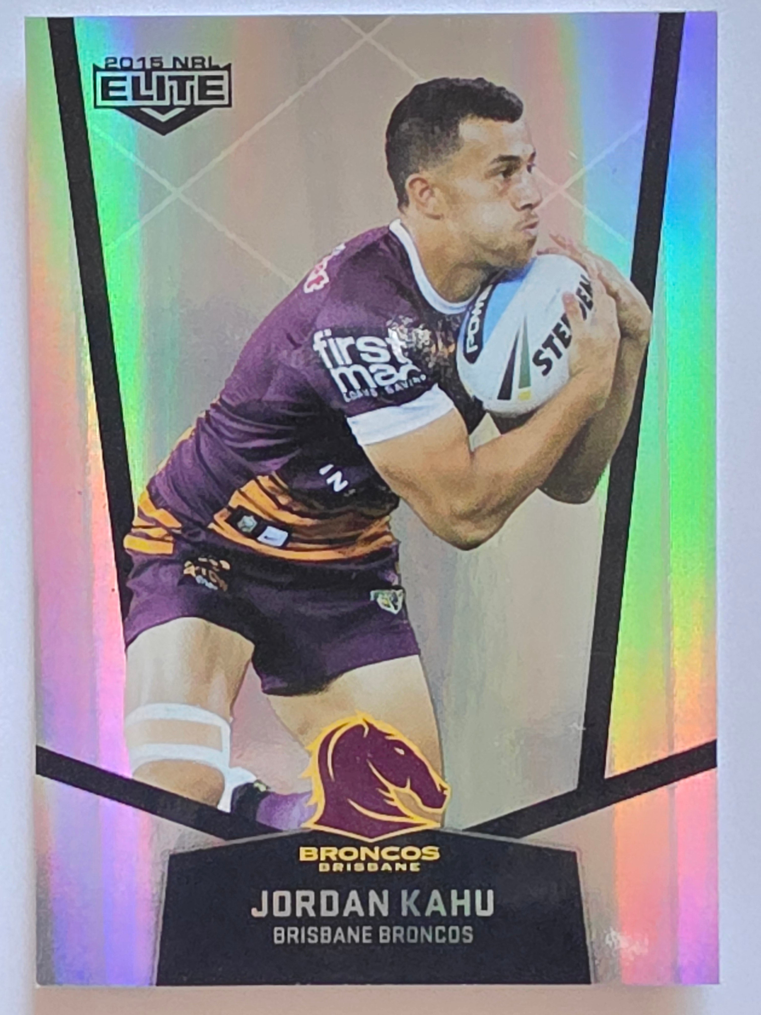 NRL 2015 Elite | Silver Parallel #P5 | Jordan Kahu | Brisbane Broncos