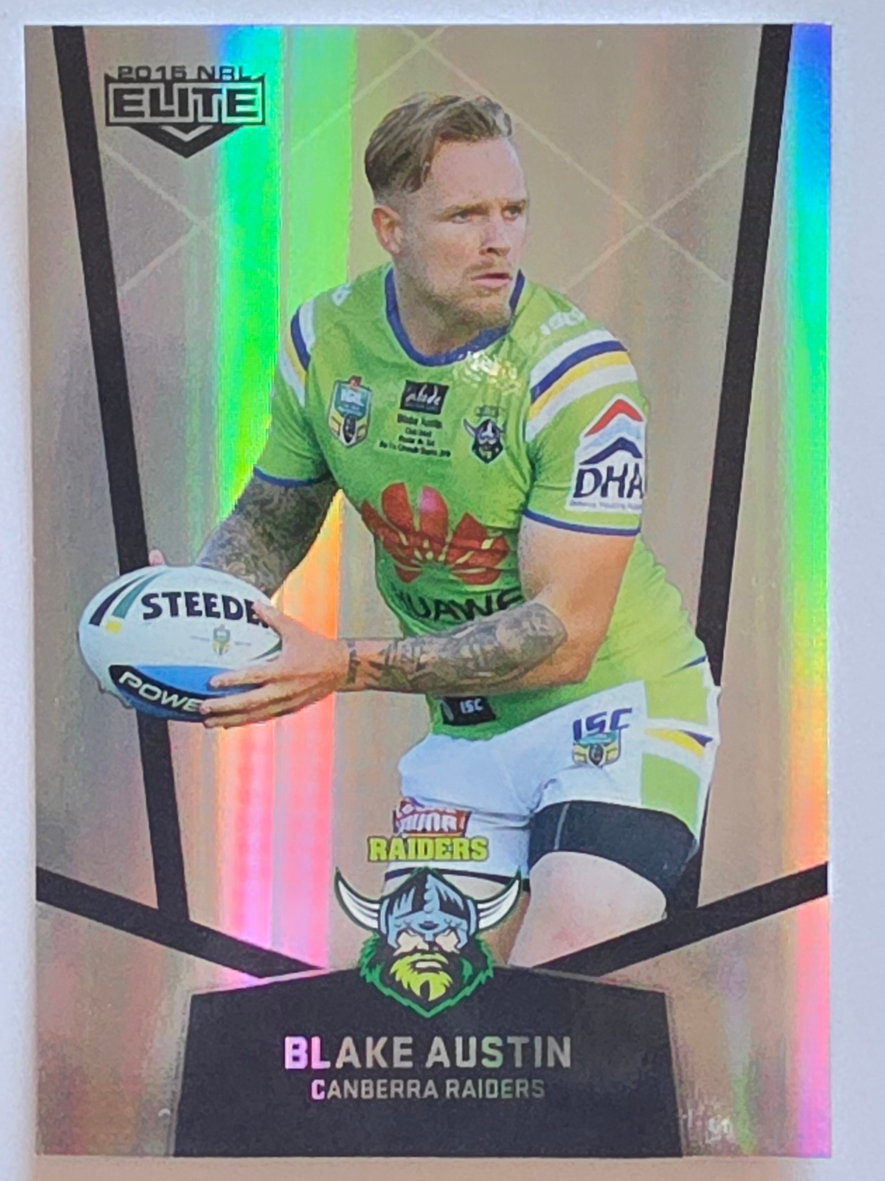 NRL 2015 Elite | Silver Parallel #P10 | Blake Austin | Canberra Raiders