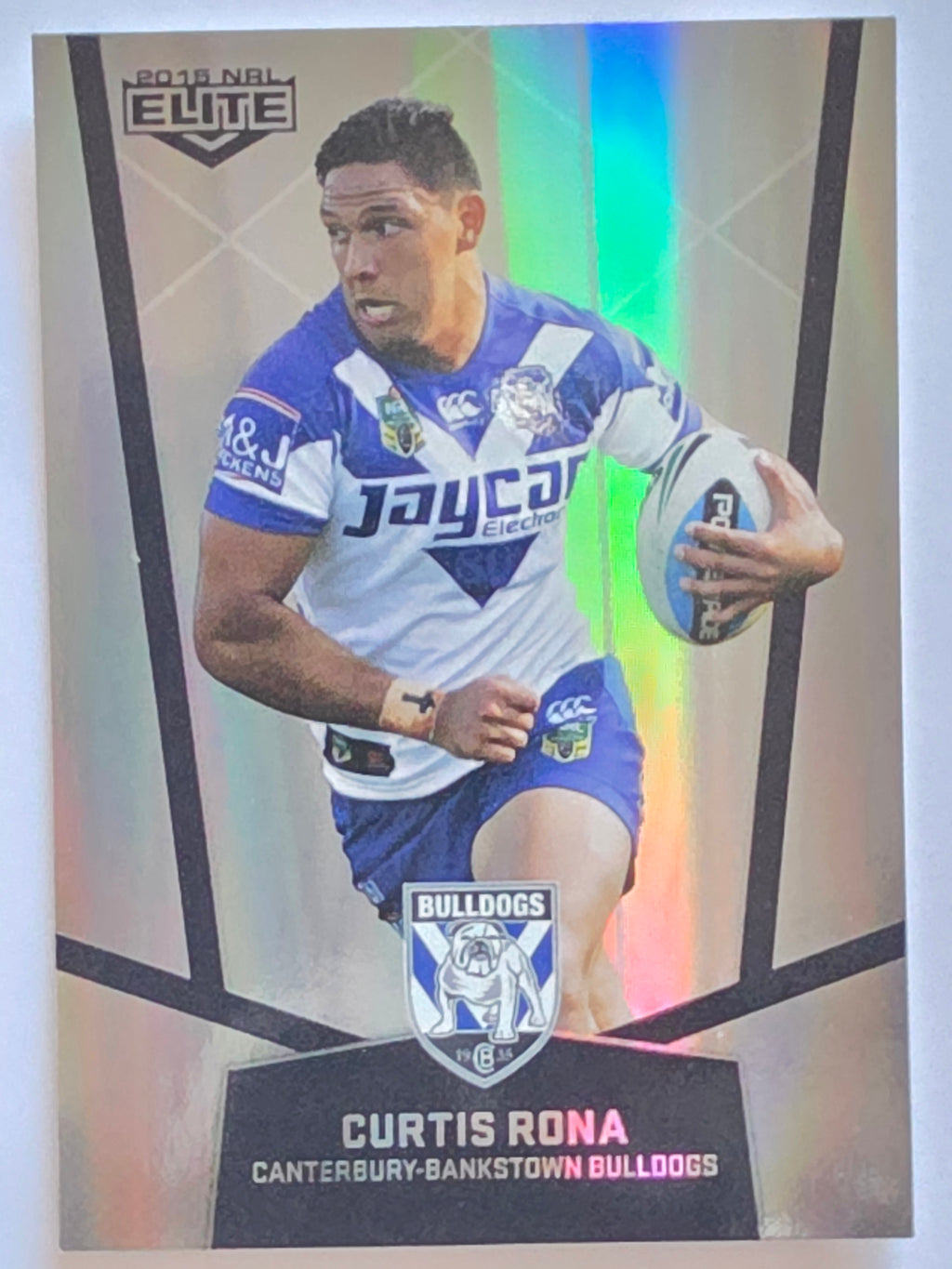 NRL 2015 Elite | Silver Parallel #P27 | Curtis Rona | Canterbury-Bankstown Bulldogs