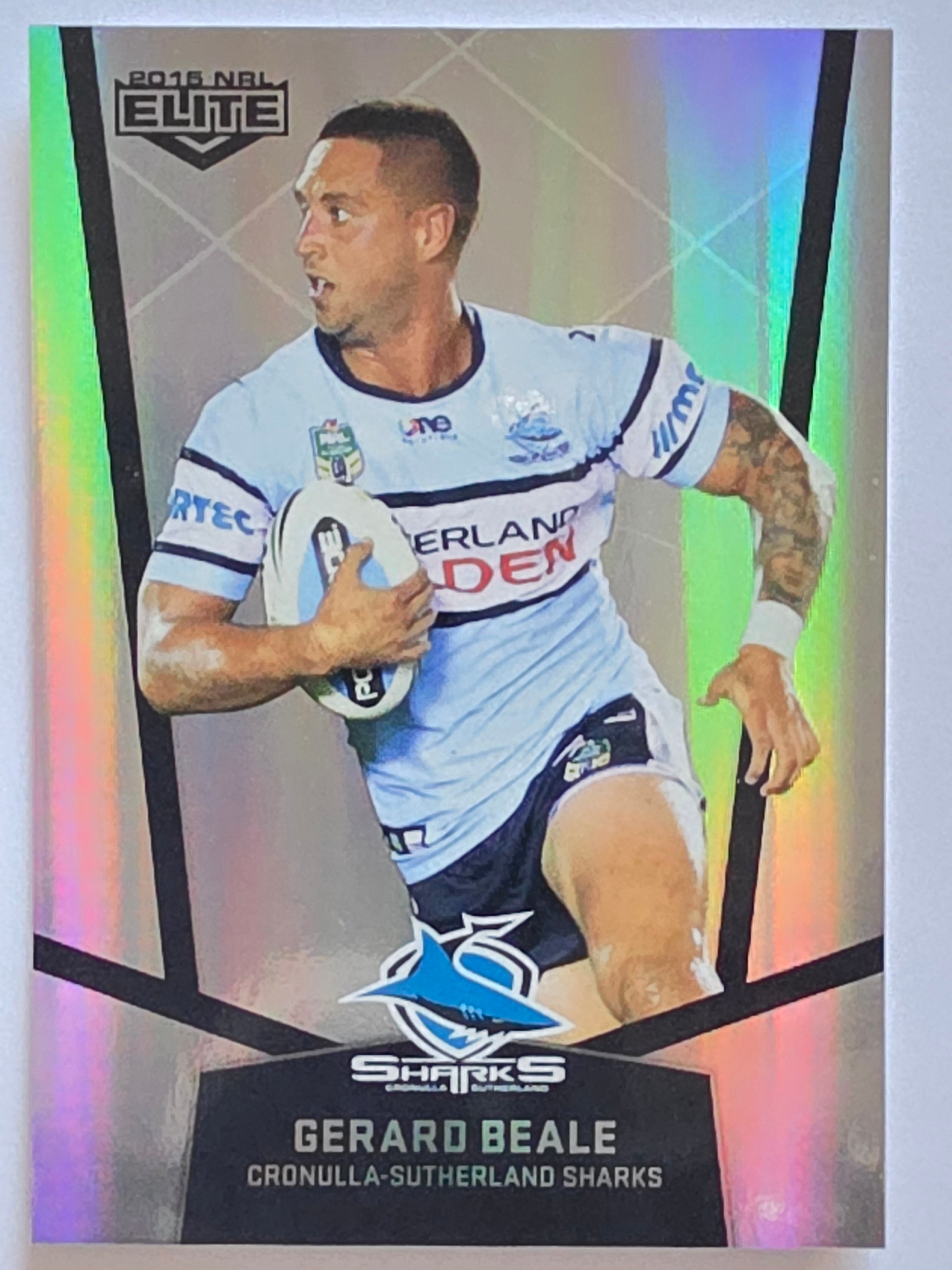 NRL 2015 Elite | Silver Parallel #P29 | Gerard Beale | Cronulla-Sutherland Sharks
