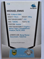 NRL 2015 Elite | Silver Parallel #P32 | Michael Ennis | Cronulla-Sutherland Sharks