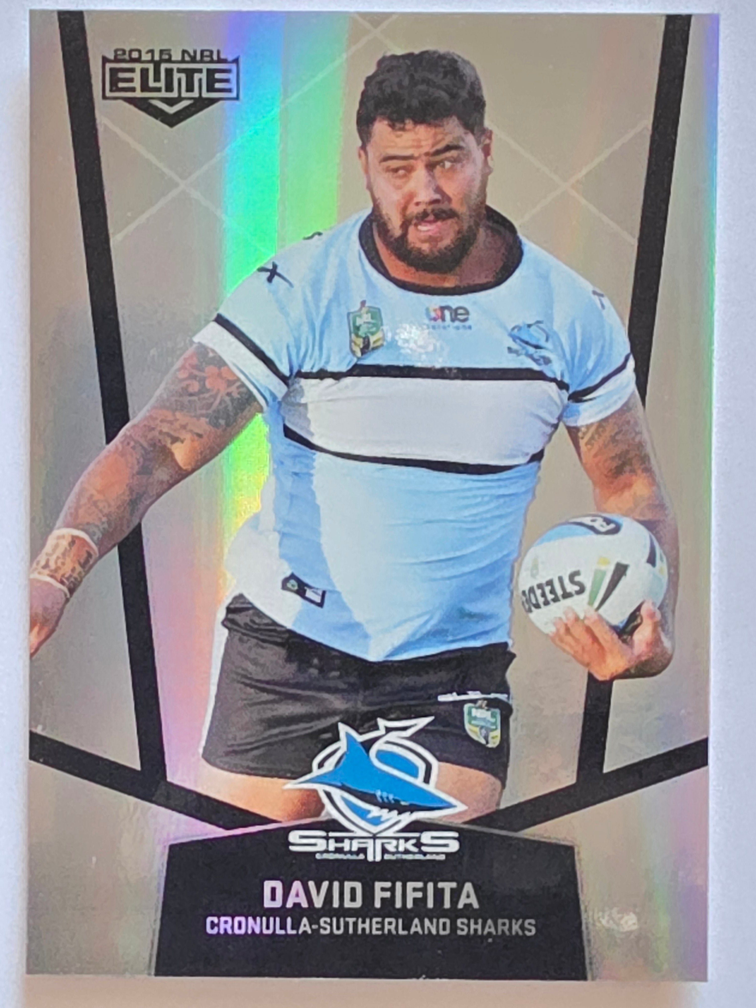 NRL 2015 Elite | Silver Parallel #P34 | David Fifita | Cronulla-Sutherland Sharks