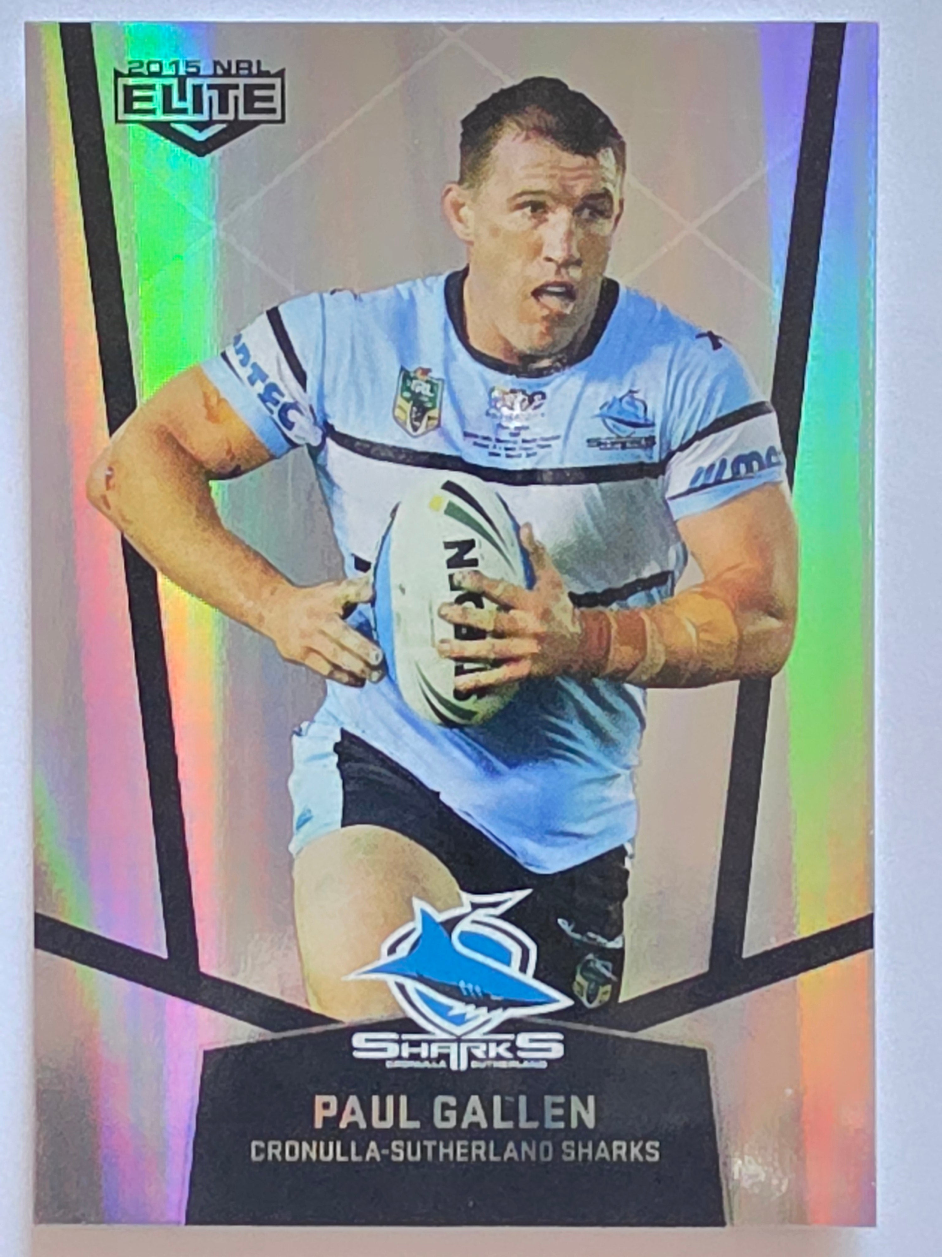 NRL 2015 Elite | Silver Parallel #P35 | Paul Gallen | Cronulla-Sutherland Sharks