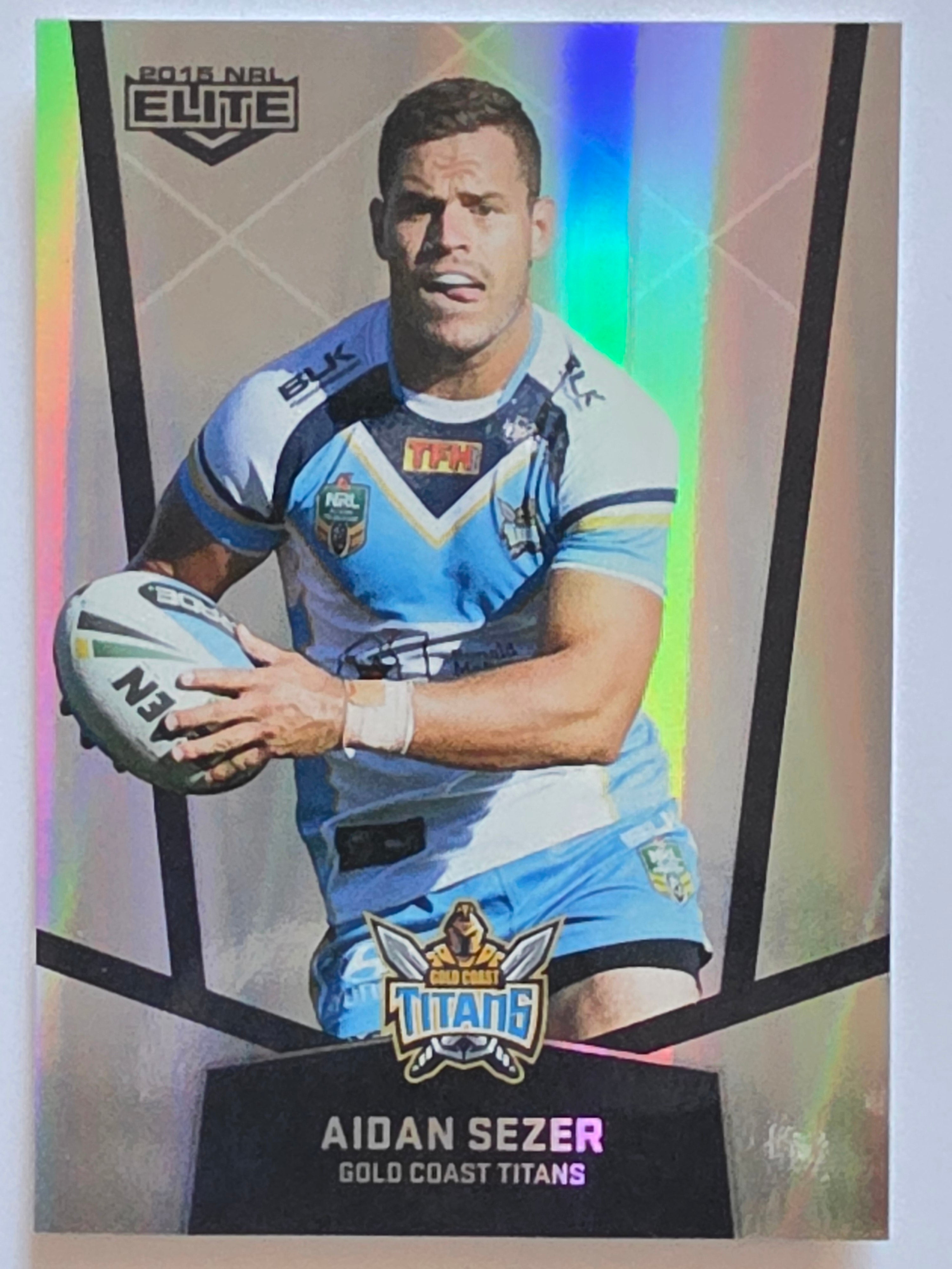 NRL 2015 Elite | Silver Parallel #P45 | Aidan Sezer | Gold Coast Titans