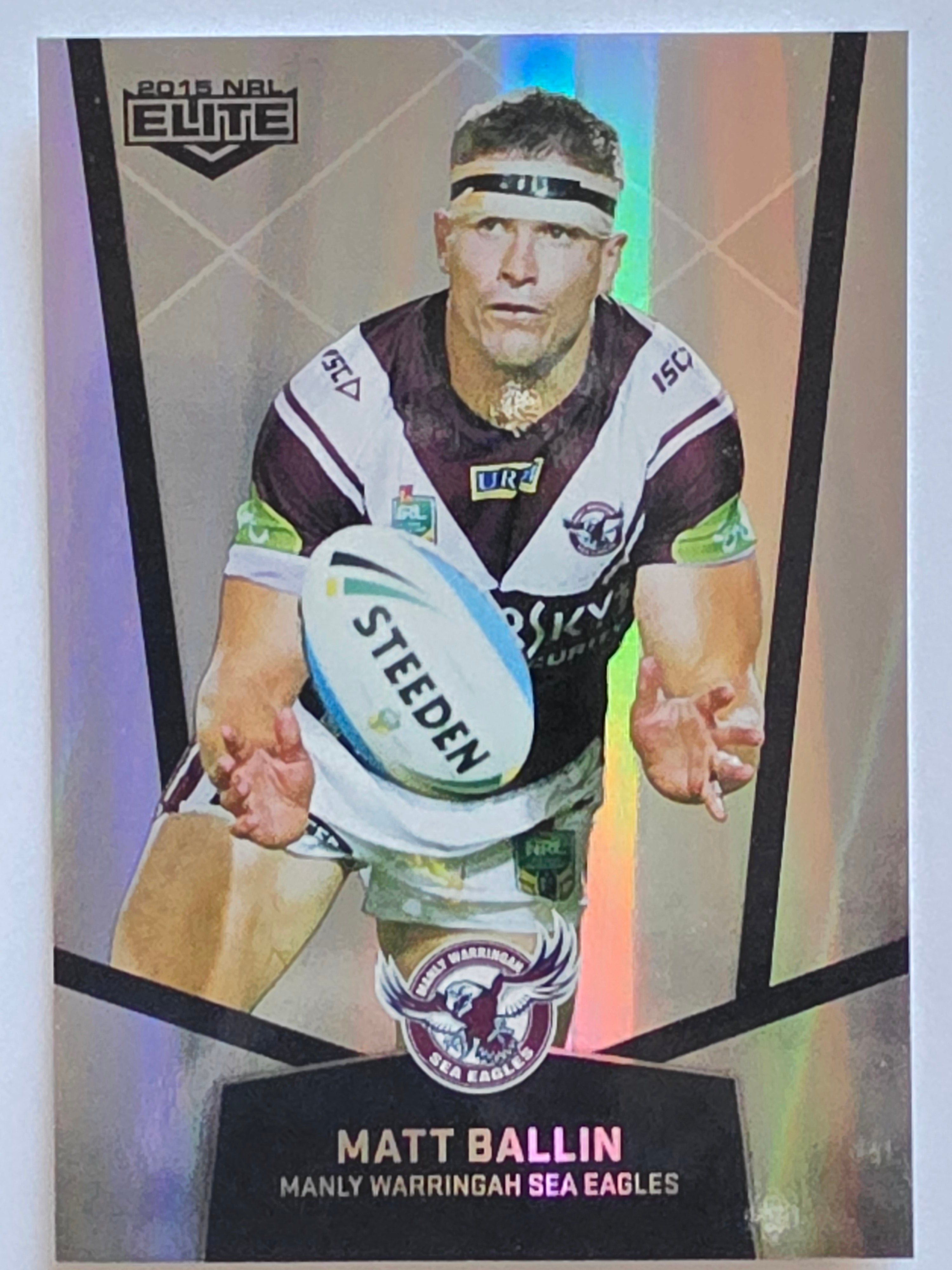 NRL 2015 Elite | Silver Parallel #P46 | Matt Ballin | Manly Warringah Sea Eagles