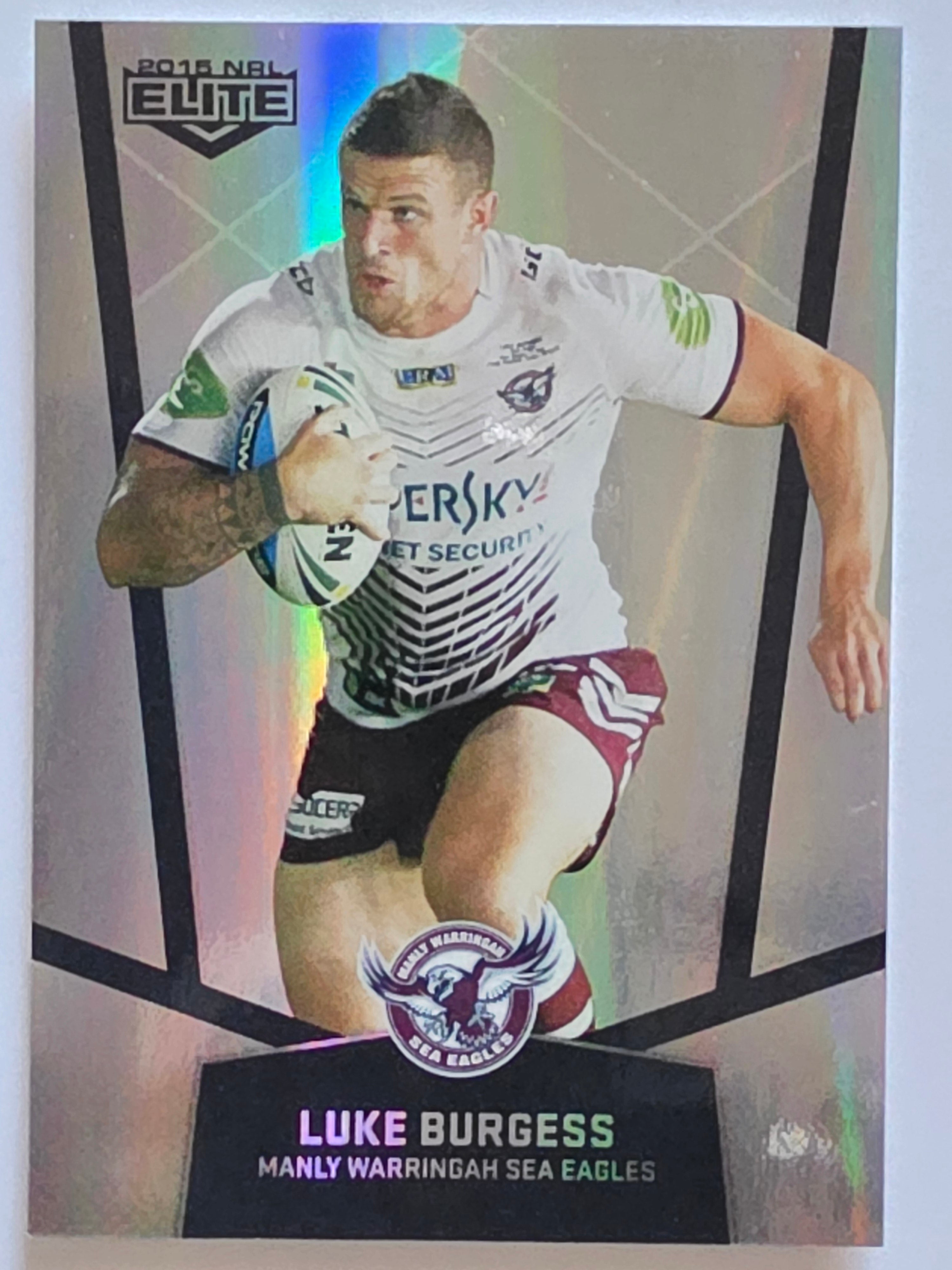 NRL 2015 Elite | Silver Parallel #P48 | Luke Burgess | Manly Warringah Sea Eagles
