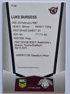NRL 2015 Elite | Silver Parallel #P48 | Luke Burgess | Manly Warringah Sea Eagles