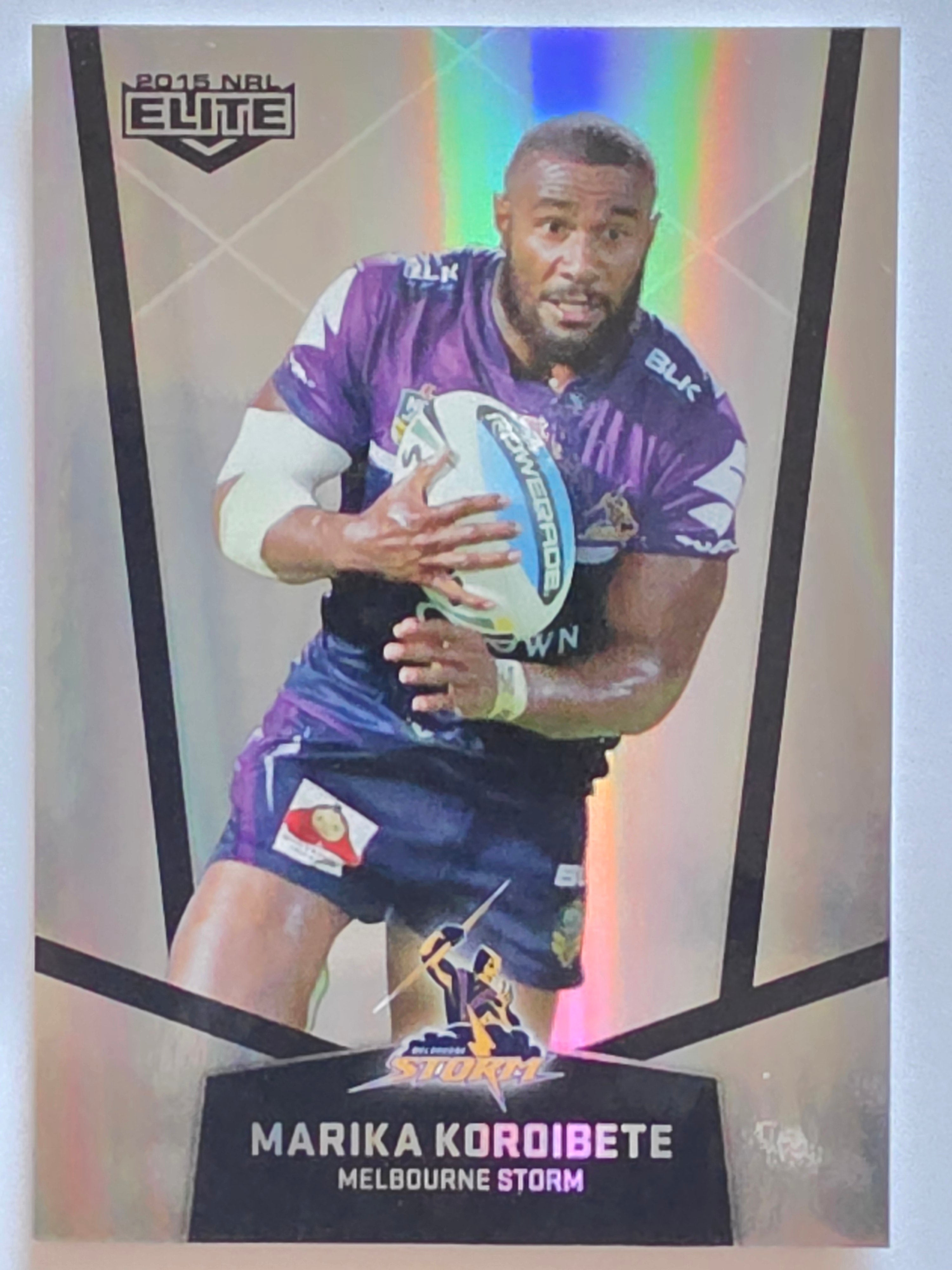 NRL 2015 Elite | Silver Parallel #P58 | Marika Koroibete | Melbourne Storm