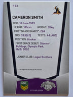 NRL 2015 Elite | Silver Parallel #P63 | Cameron Smith | Melbourne Storm