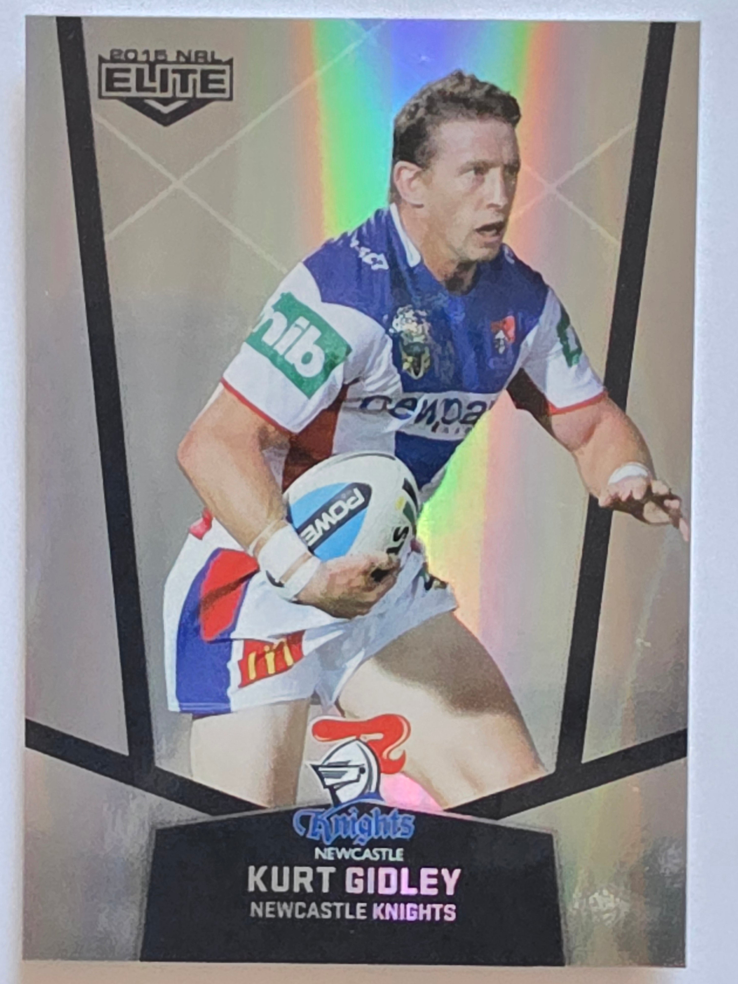 NRL 2015 Elite | Silver Parallel #P64 | Kurt Gidley | Newcastle Knights