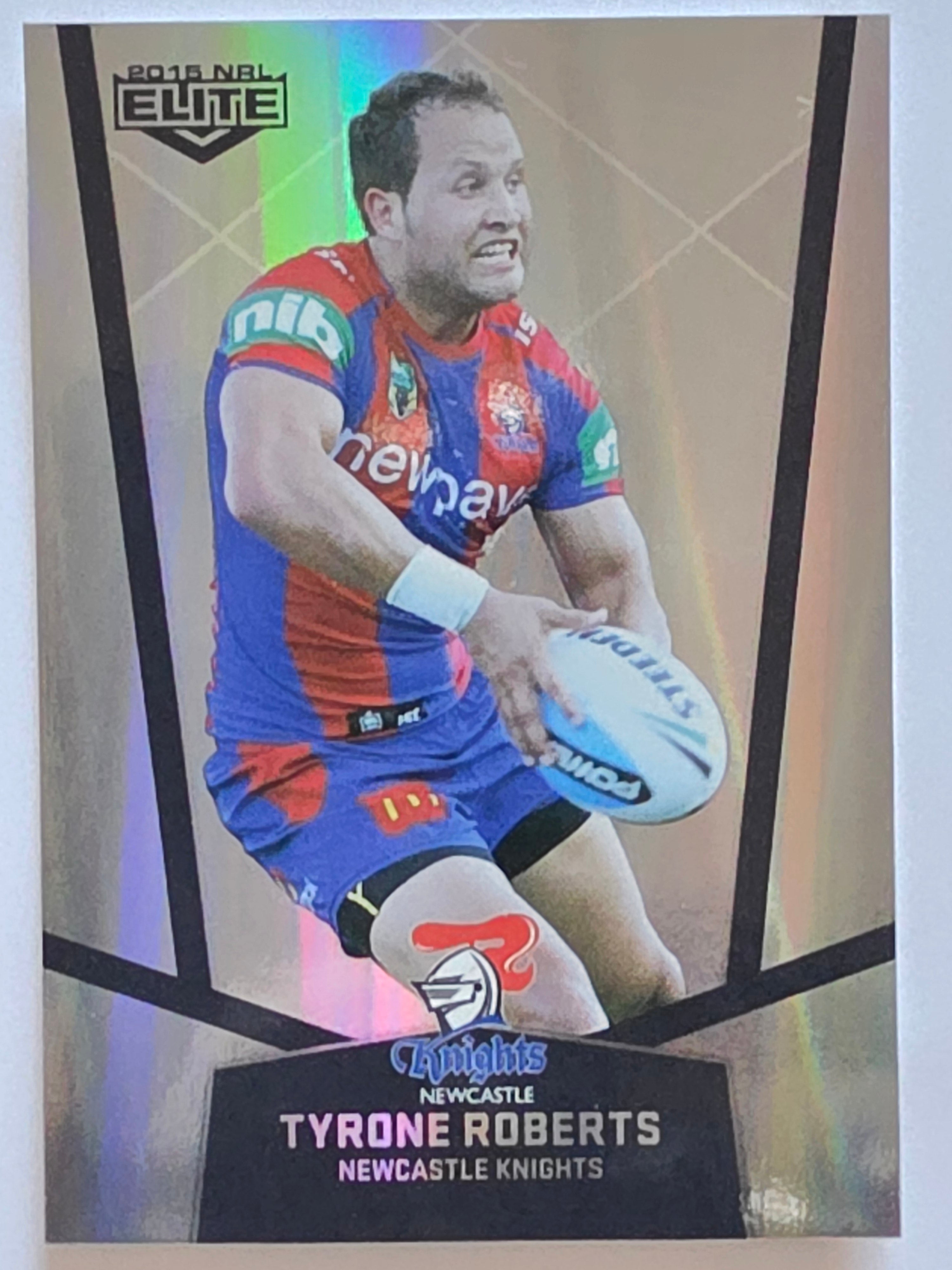 NRL 2015 Elite | Silver Parallel #P68 | Tyrone Roberts | Newcastle Knights