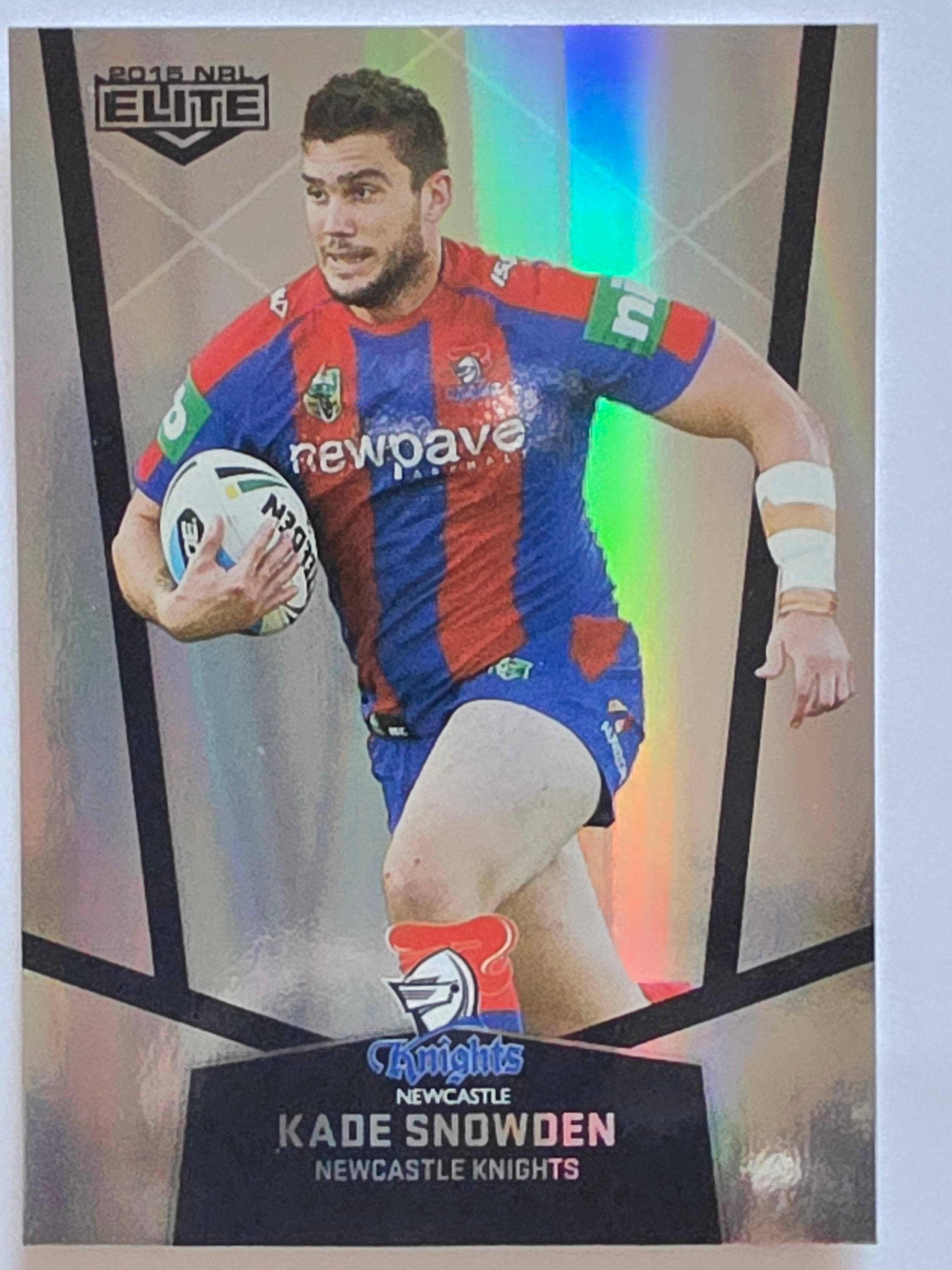 NRL 2015 Elite | Silver Parallel #P71 | Kade Snowden | Newcastle Knights