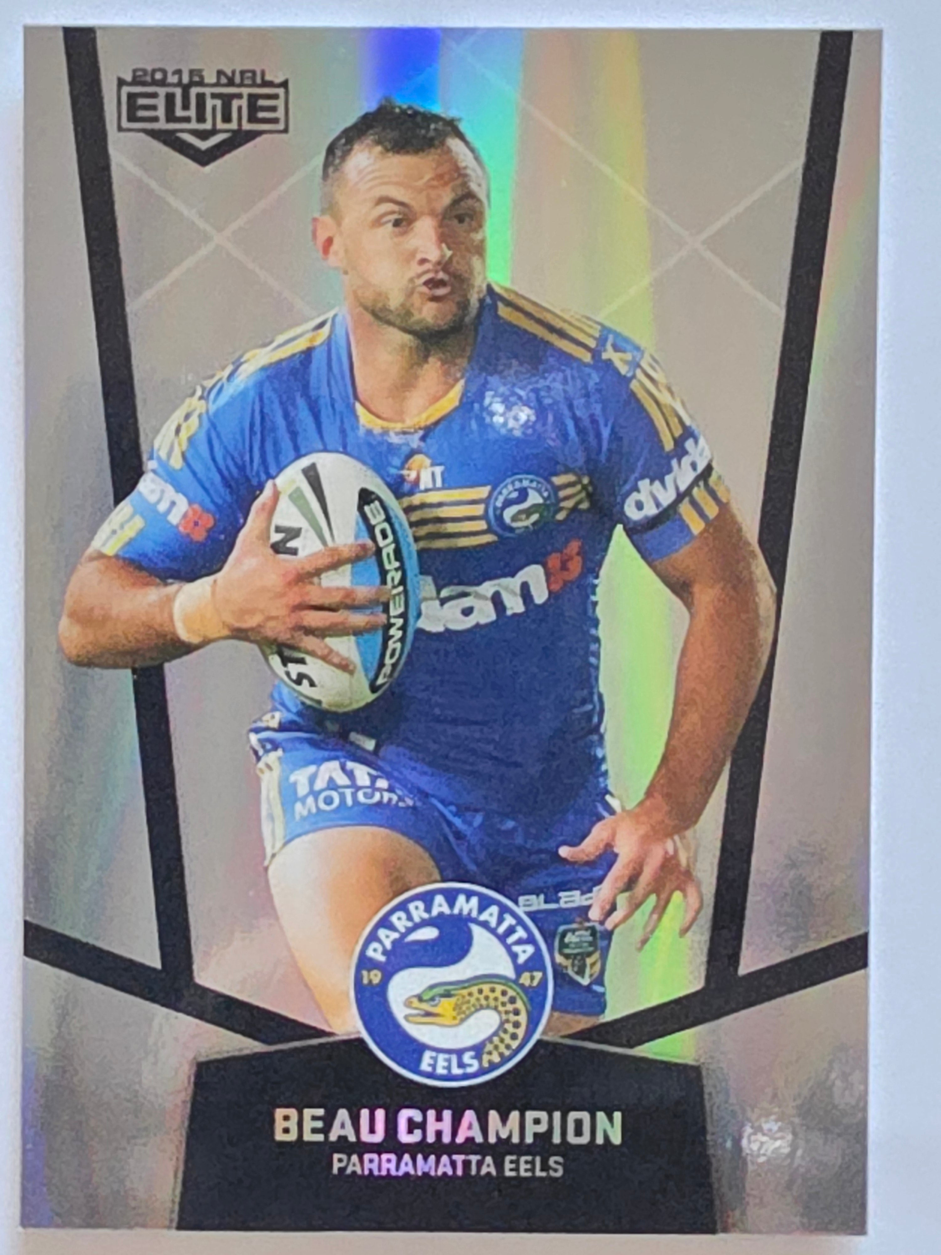 NRL 2015 Elite | Silver Parallel #P82 | Beau Champion | Parramatta Eels