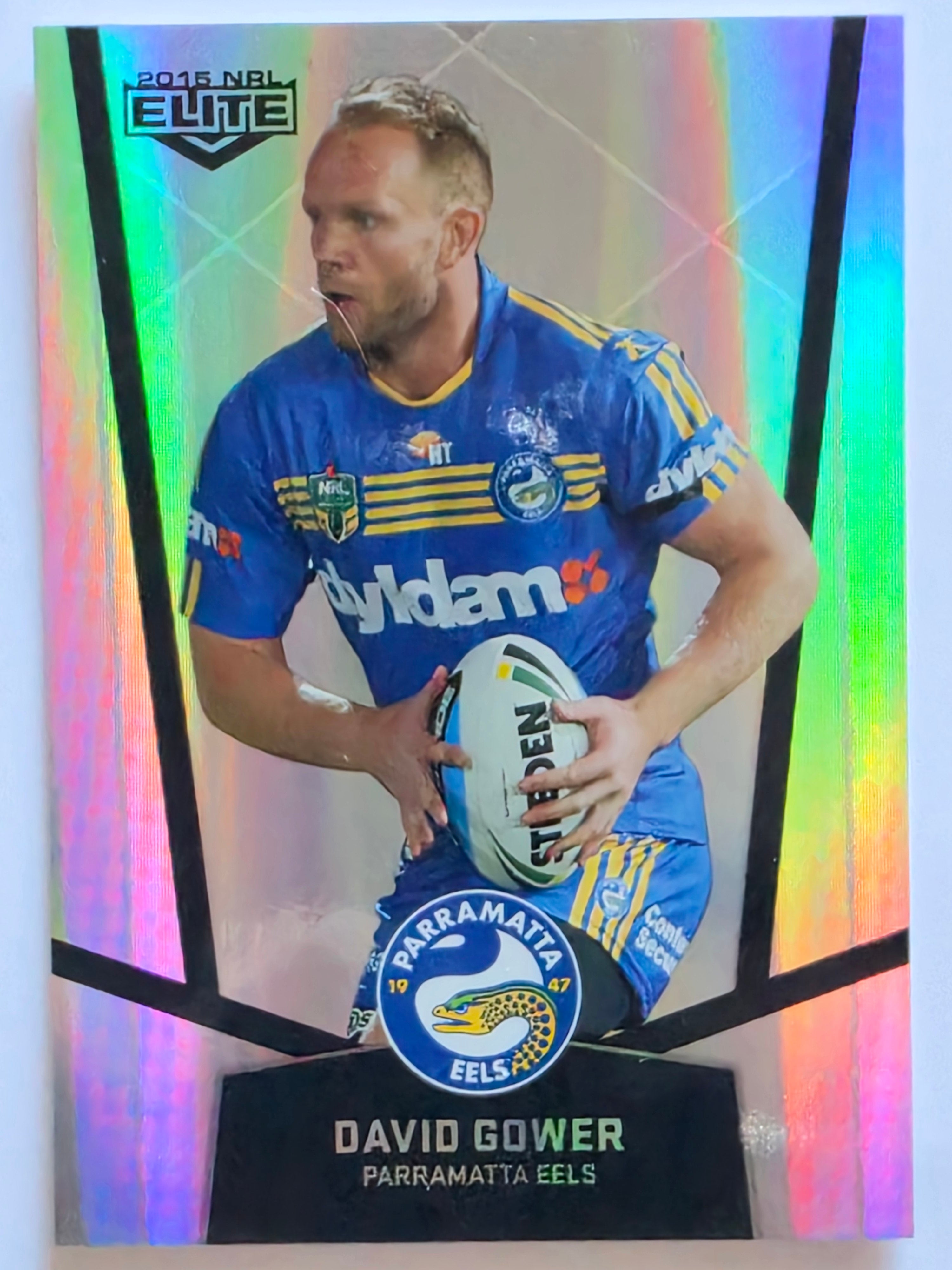 NRL 2015 Elite | Silver Parallel #P84 | David Gower | Parramatta Eels